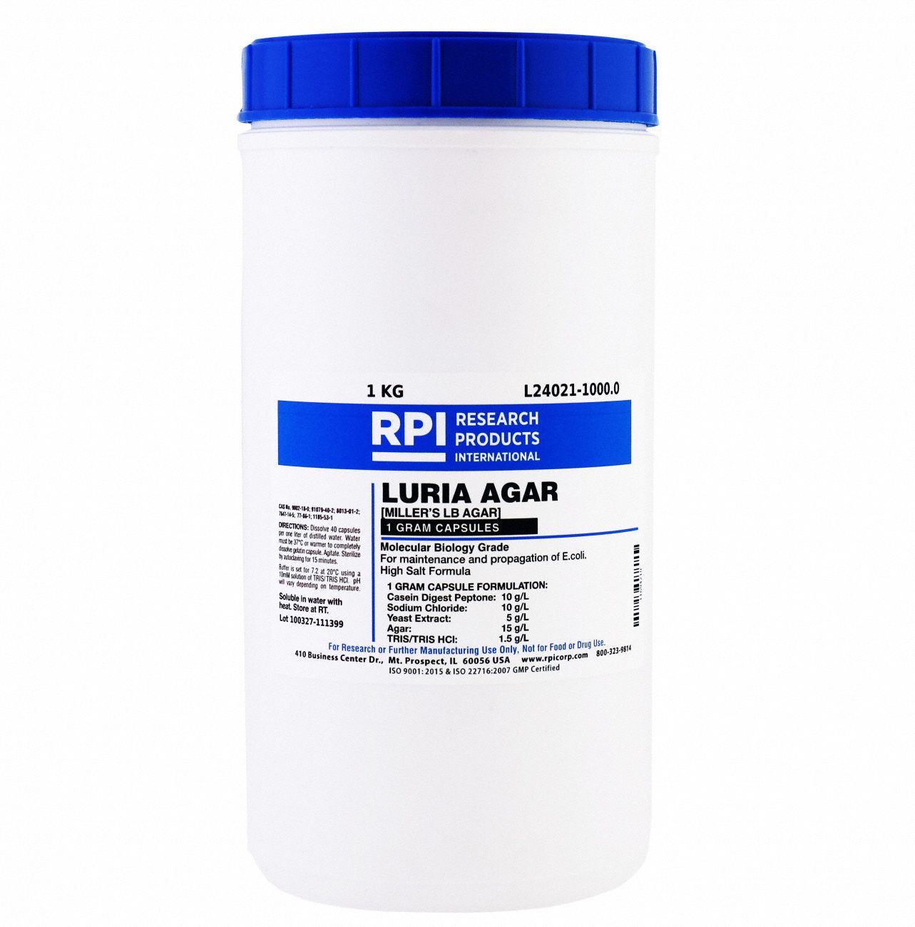 Luria Agar (Millers LB), 1kg, PK1000