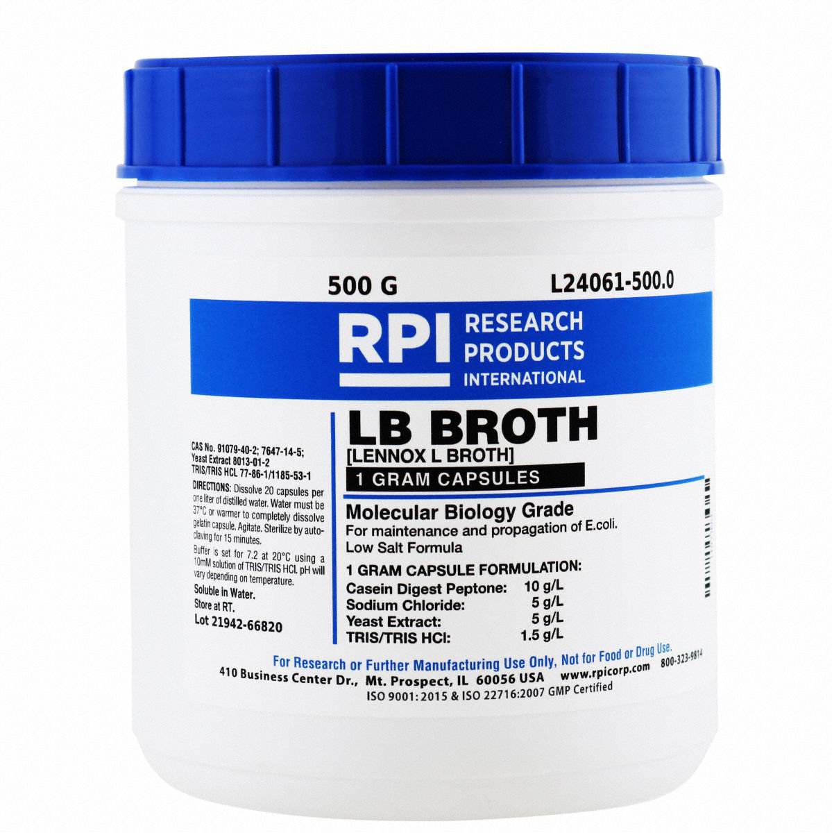 Rpi 500 G Container Size Caplet Lb Broth Lennox L 31fz54l24061 5000 Grainger 3292