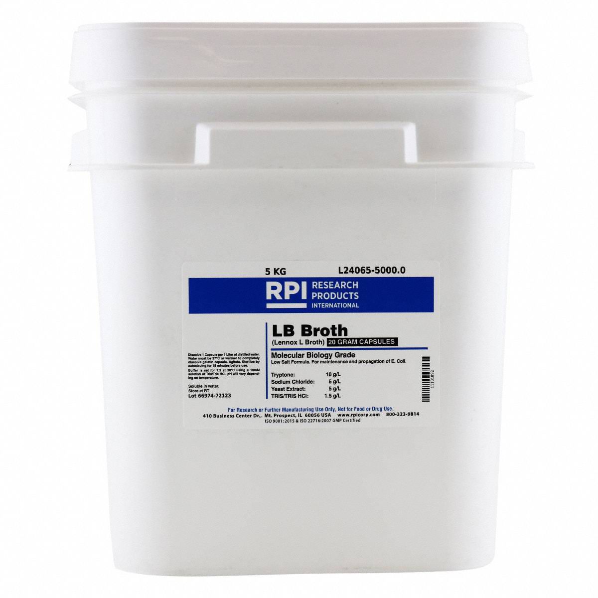 LB Broth (Lennox L), 5000g, PK250