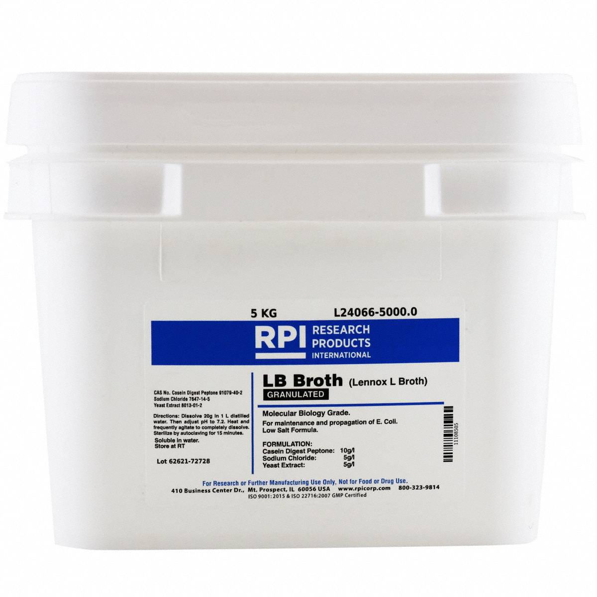 RPI 5 Kg Container Size Granular LB Broth Lennox L 31FZ60 L24066