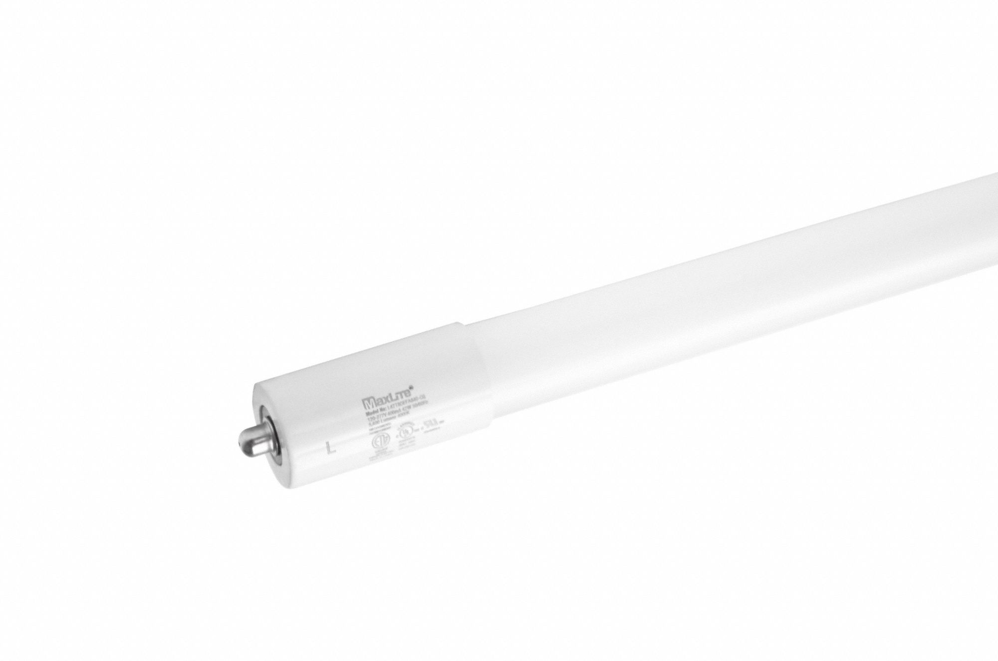 Linear LED Bulb: Type B, 8 ft Nominal Lg, T8, 38 W Watt, 59 W Watt Equivalency, 4000K, Glass