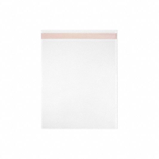 Reclosable Bag: 1.6 mil Thick, 3 1/2 in Wd, 5 1/2 in Lg, Flat Pack, 1, 000 PK