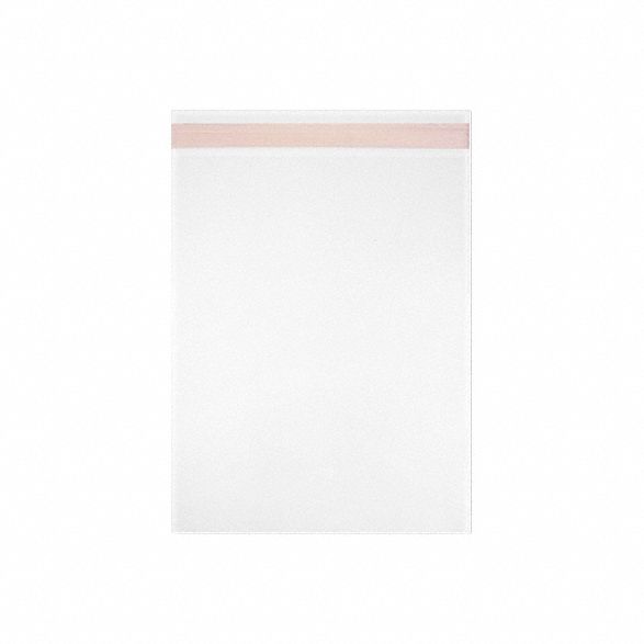 Reclosable Bag: 1.6 mil Thick, 3 3/4 in Wd, 5 1/2 in Lg, Flat Pack, 1, 000 PK