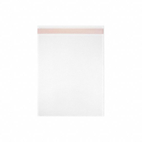 Reclosable Bag: 1.6 mil Thick, 4 1/4 in Wd, 5 1/6 in Lg, Flat Pack, 1, 000 PK