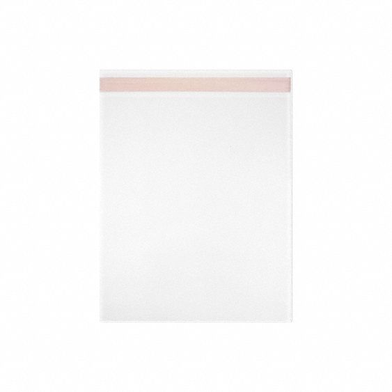 Reclosable Bag: 1.6 mil Thick, 4 2/3 in Wd, 5 3/4 in Lg, Flat Pack, 1, 000 PK