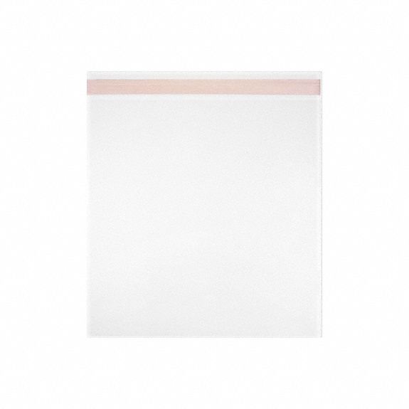 Reclosable Bag: 1.6 mil Thick, 5 1/4 in Wd, 7 1/4 in Lg, Flat Pack, 1, 000 PK