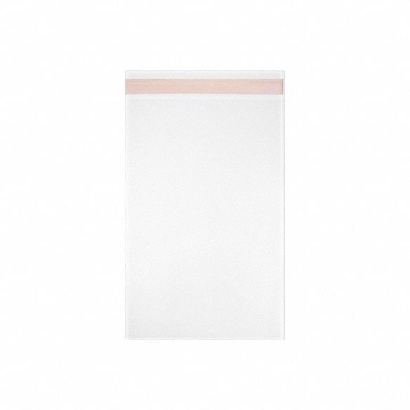 Reclosable Bag: 1.6 mil Thick, 6 2/3 in Wd, 6 7/12 in Lg, Flat Pack, 1, 000 PK