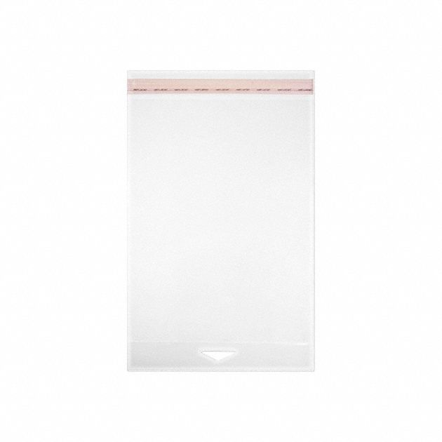 Reclosable Bag: 1.6 mil Thick, 4 1/2 in Wd, 6 1/2 in Lg, Flat Pack, 1, 000 PK