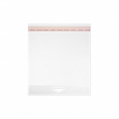 Reclosable Bag: 1.6 mil Thick, 6 1/4 in Wd, 6 1/4 in Lg, Flat Pack, 1, 000 PK