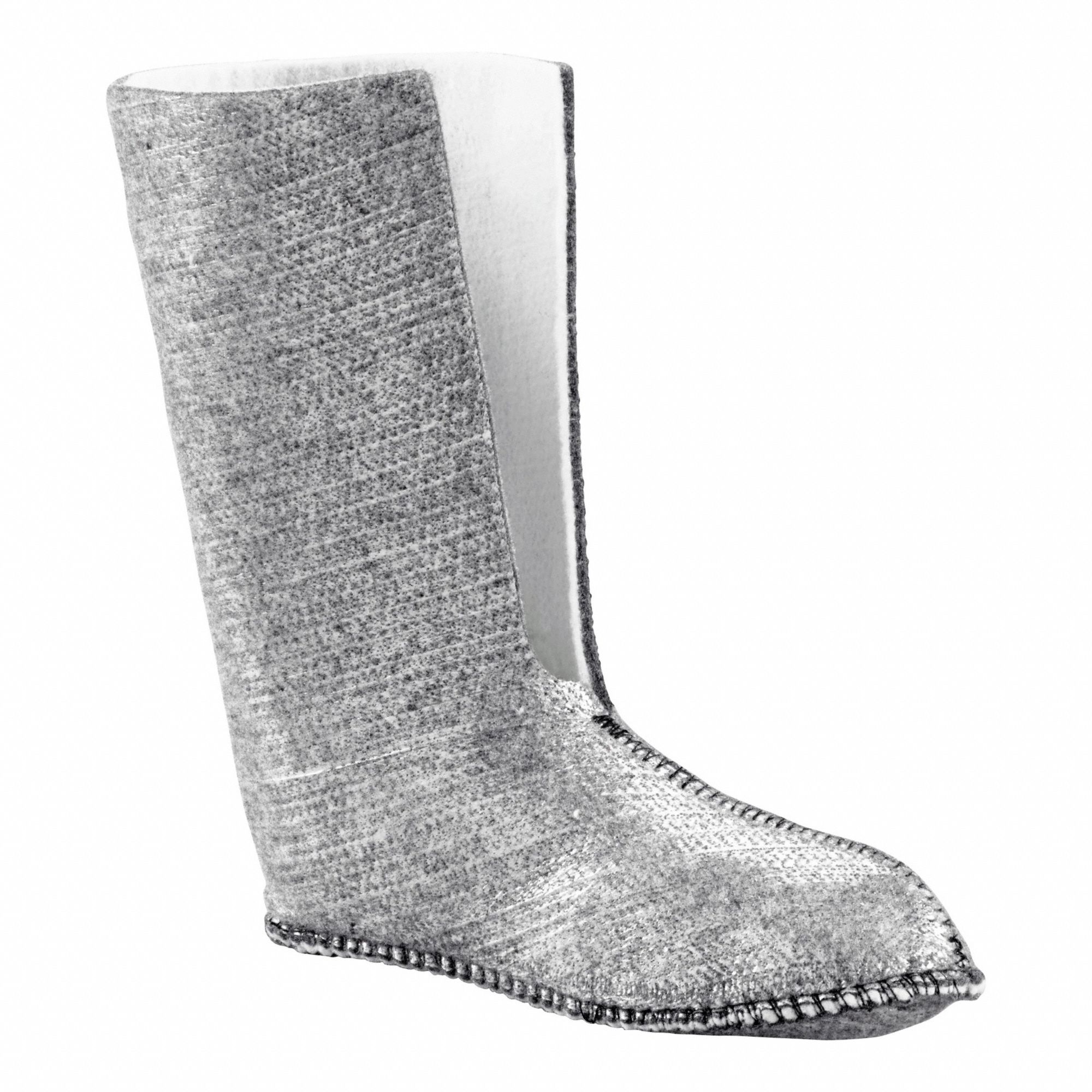 Boot Liner: Crew, 11 in, Women's, White, Wool, 7 For Women's Shoe Size - Max, 1 PR