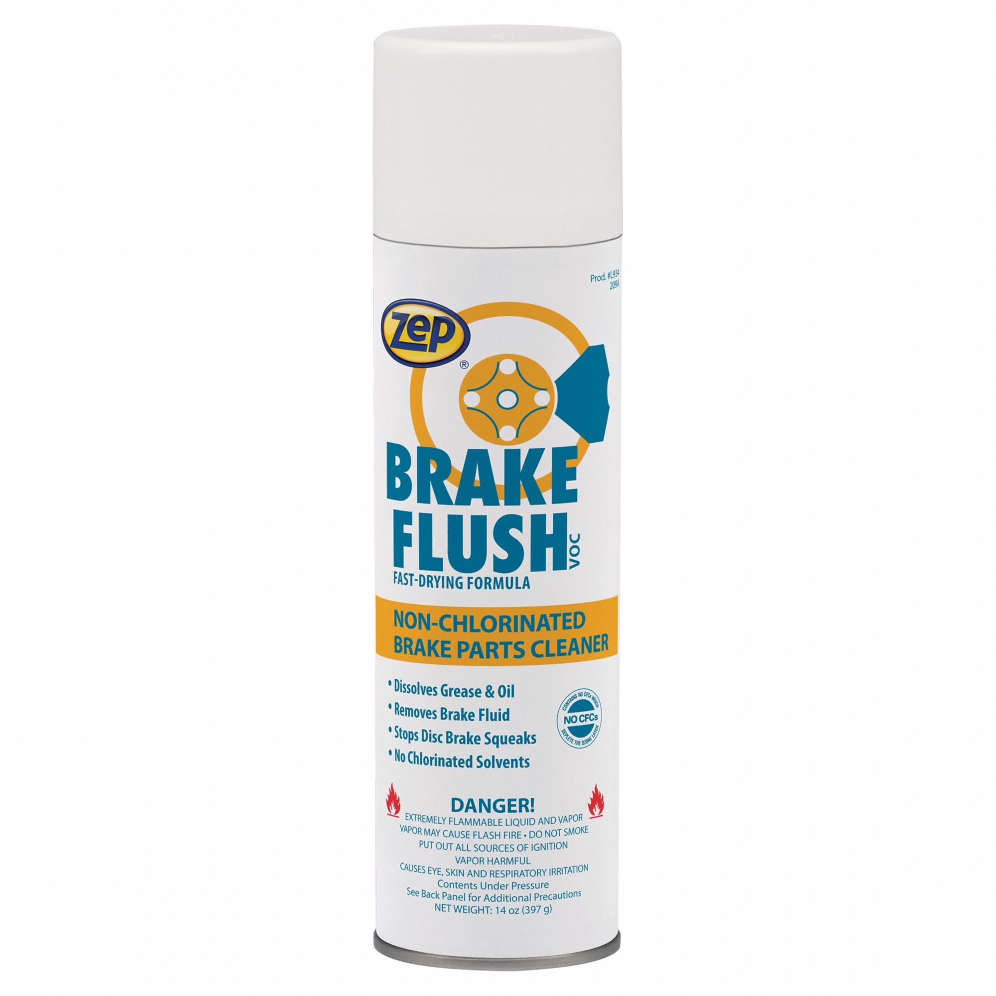 BRAKE PARTS CLEANER, 14 OZ, SOLVENT, NON-CHLORINATED, FLAMMABLE, AEROSOL SPRAY CAN, 12 PK