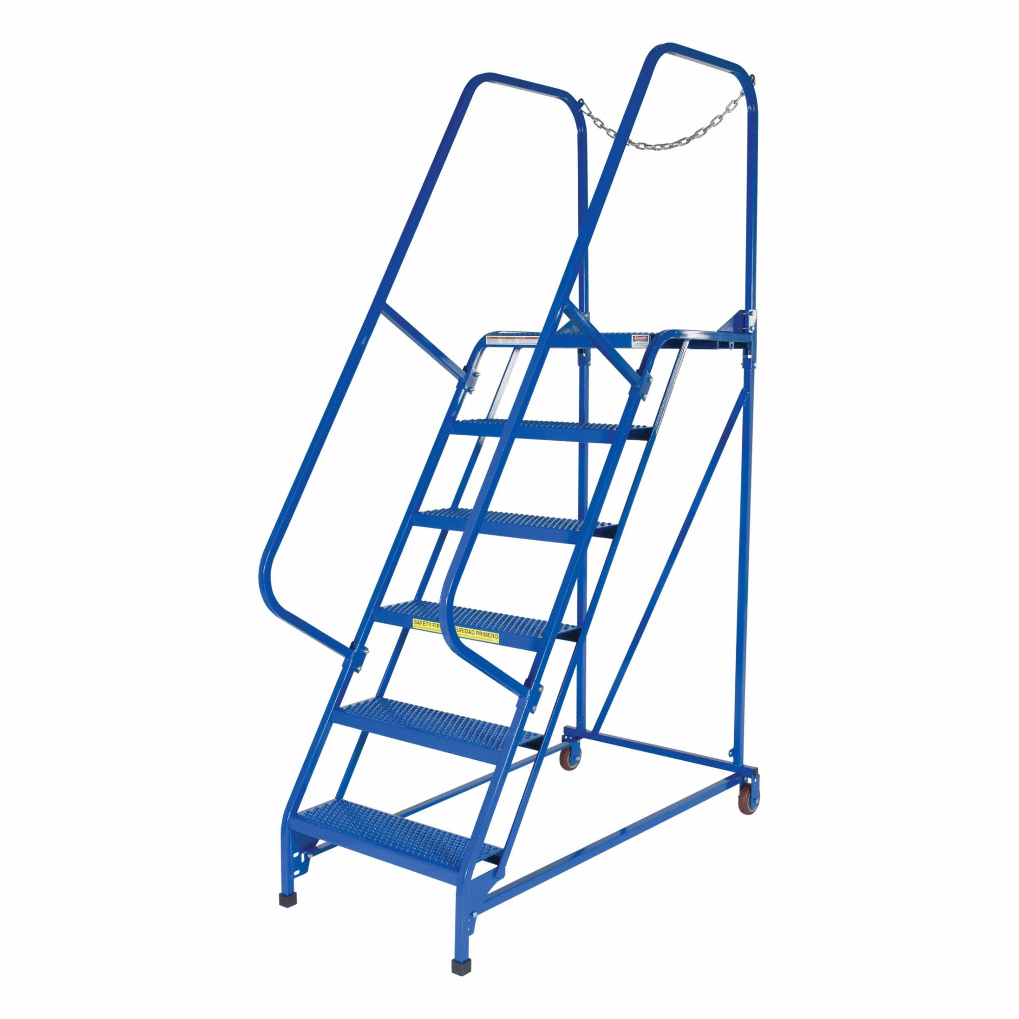 MAINTENANCE LADDER, 6 STEP PERFORATED, NO LOCKING MECHANISM, NO HANDRAILS