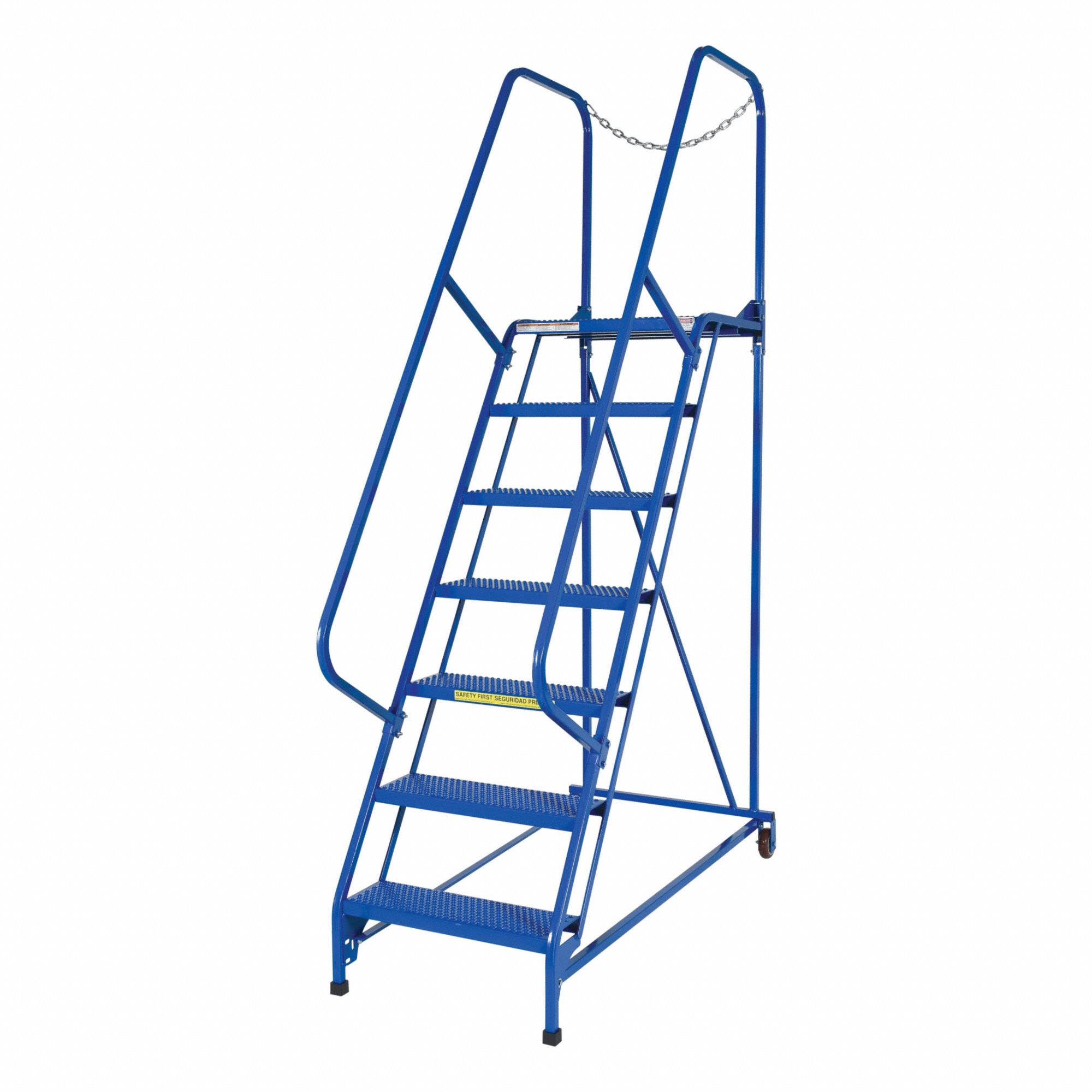 MAINTENANCE LADDER, 7 STEP PERFORATED, NO LOCKING MECHANISM, NO HANDRAILS