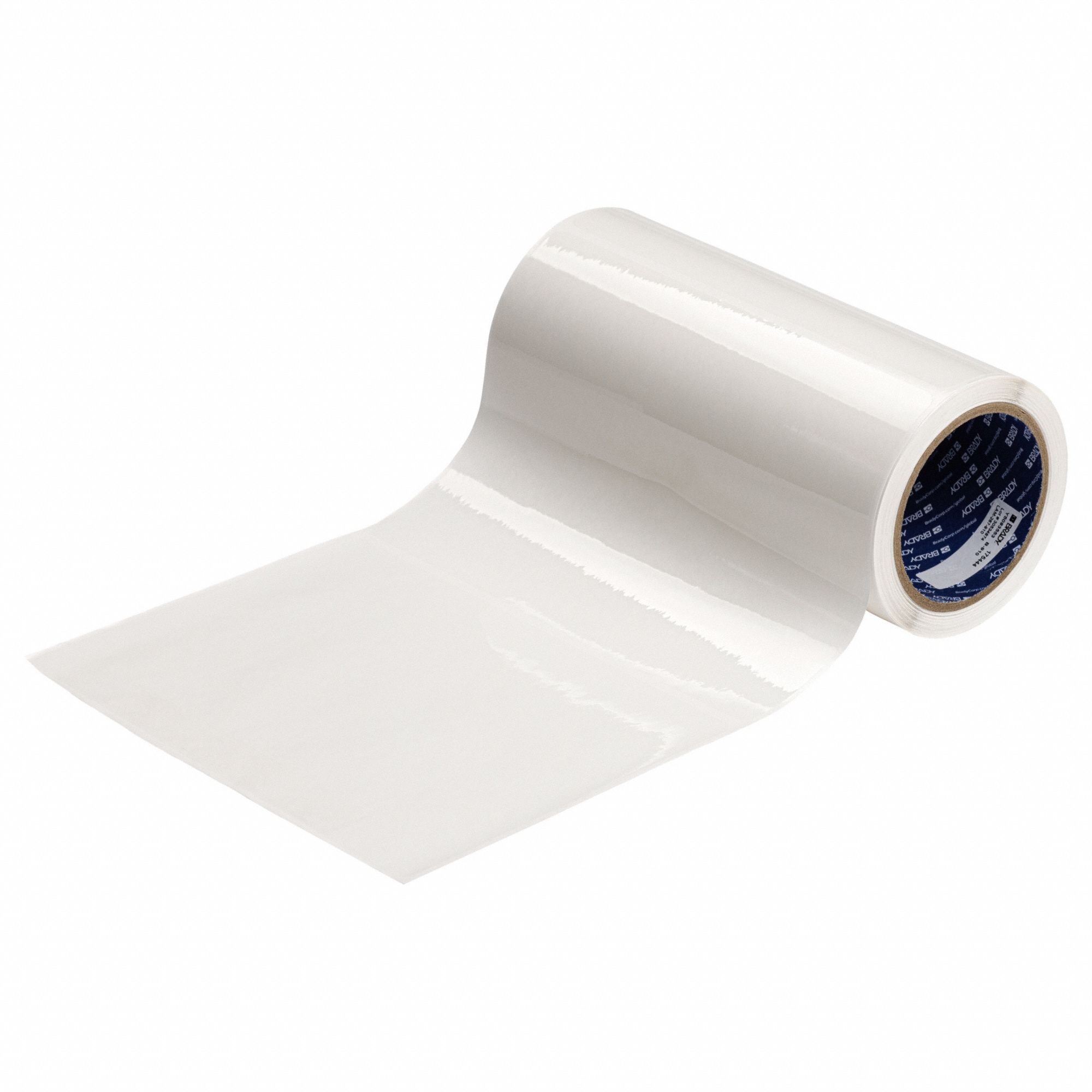 Laminate Roll: Laminate Roll, Acrylic, Clear, Permanent Adhesive, 6 3/8 in Ht, 8 1/2 in Wd