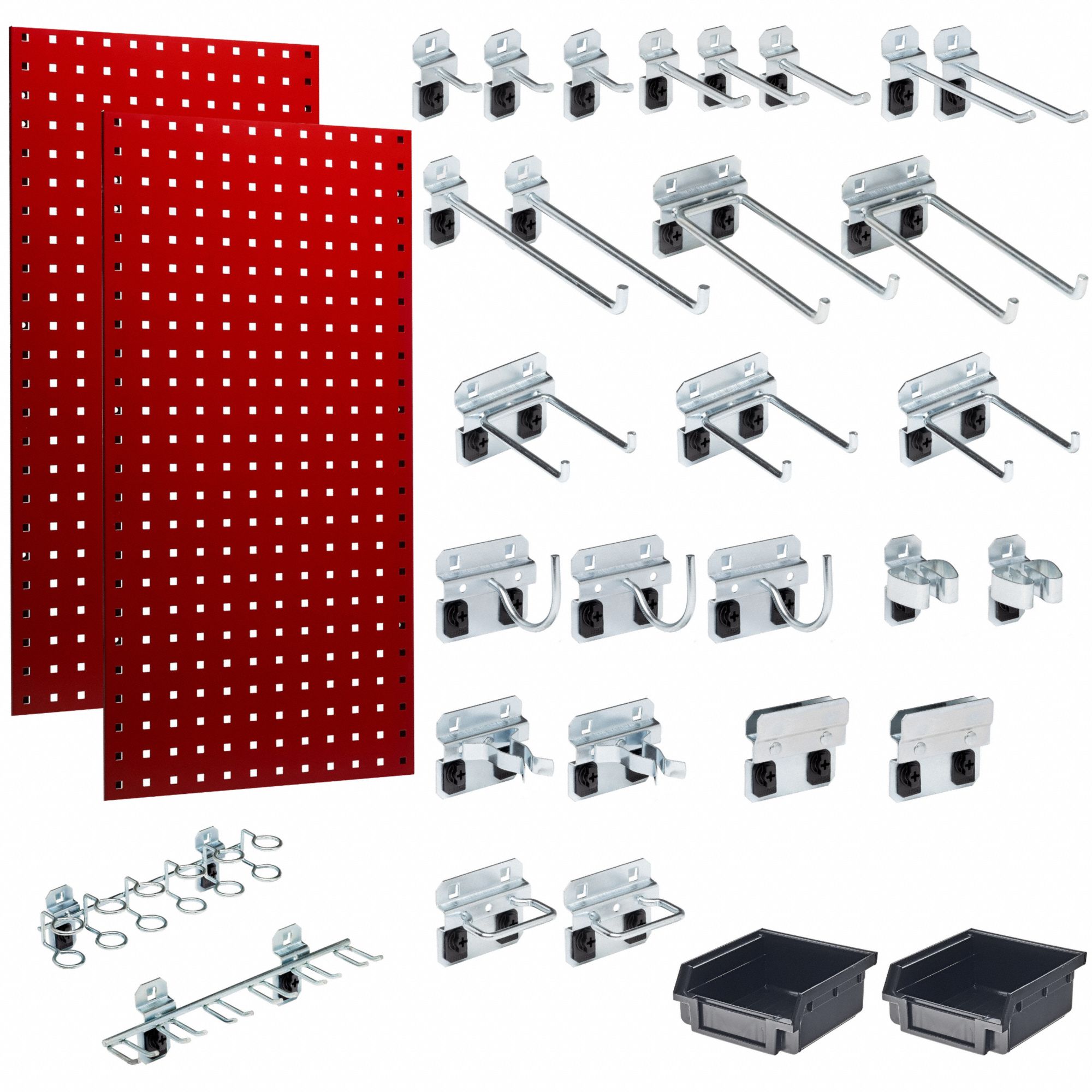 TRITON PRODUCTS, Square, 3/8 in Peg Hole Size, Stationary Pegboard ...