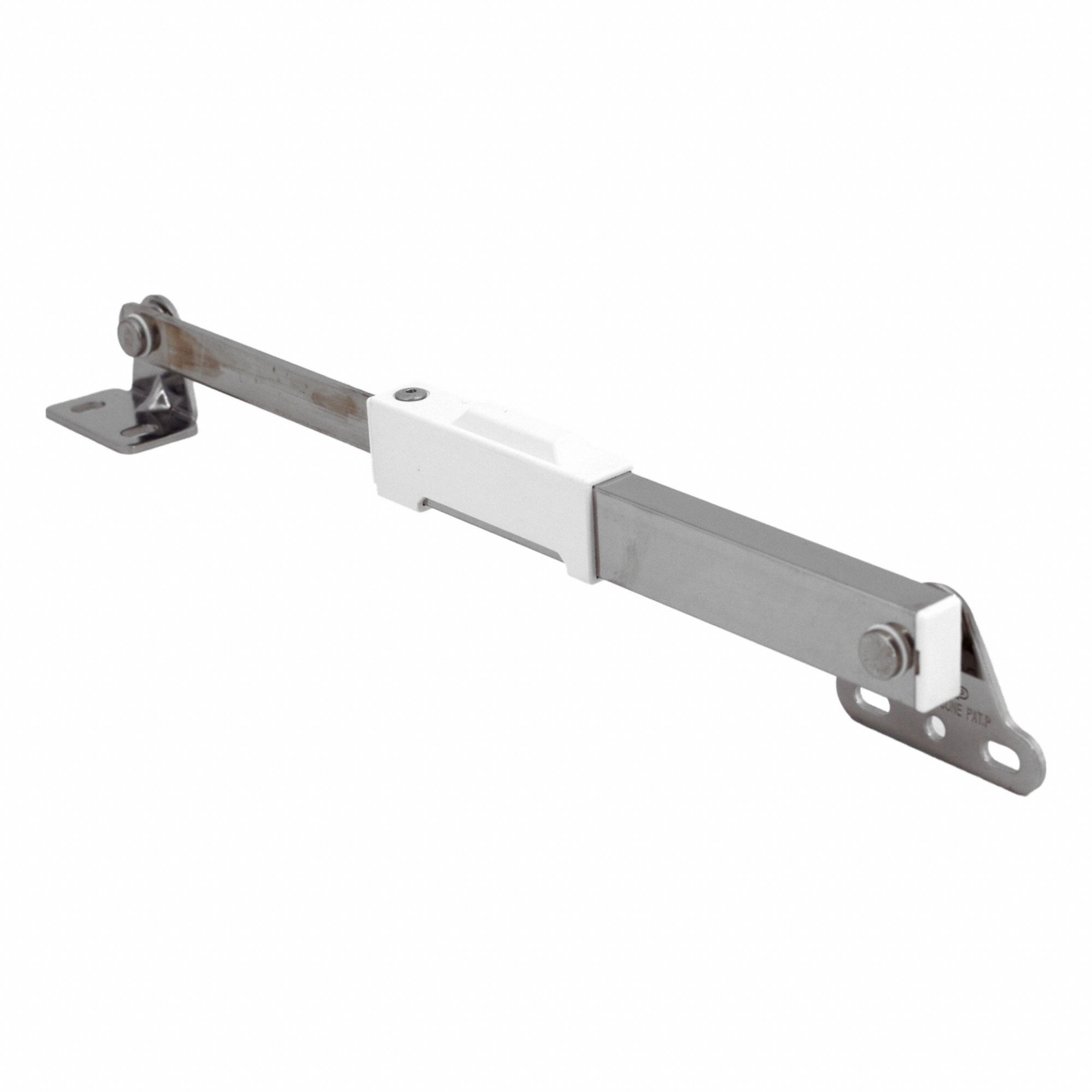 Lid Support: 90° Max. Support Angle, 304 Stainless Steel, 1 57/64 in Overall Ht
