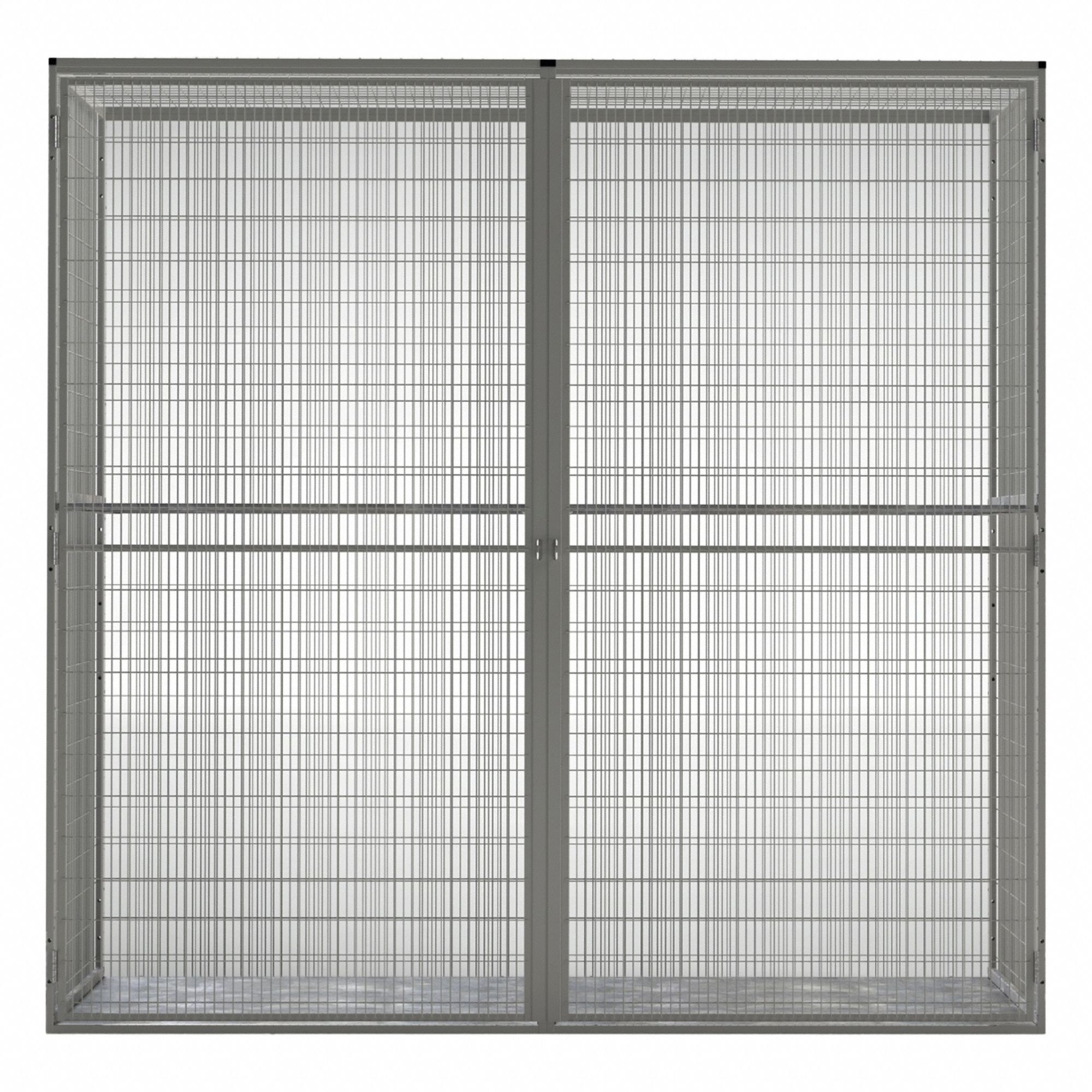 Bulk Storage Locker Starter: 96 in x 25 in x 93 in, 2 Units Wide, Padlock Hasp