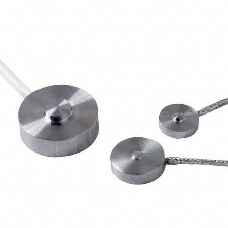 Sub Mini Compression Load Cell: 25 lbf Capacity, 5 ft Cable Lg, ± 0.250% Hysteresis