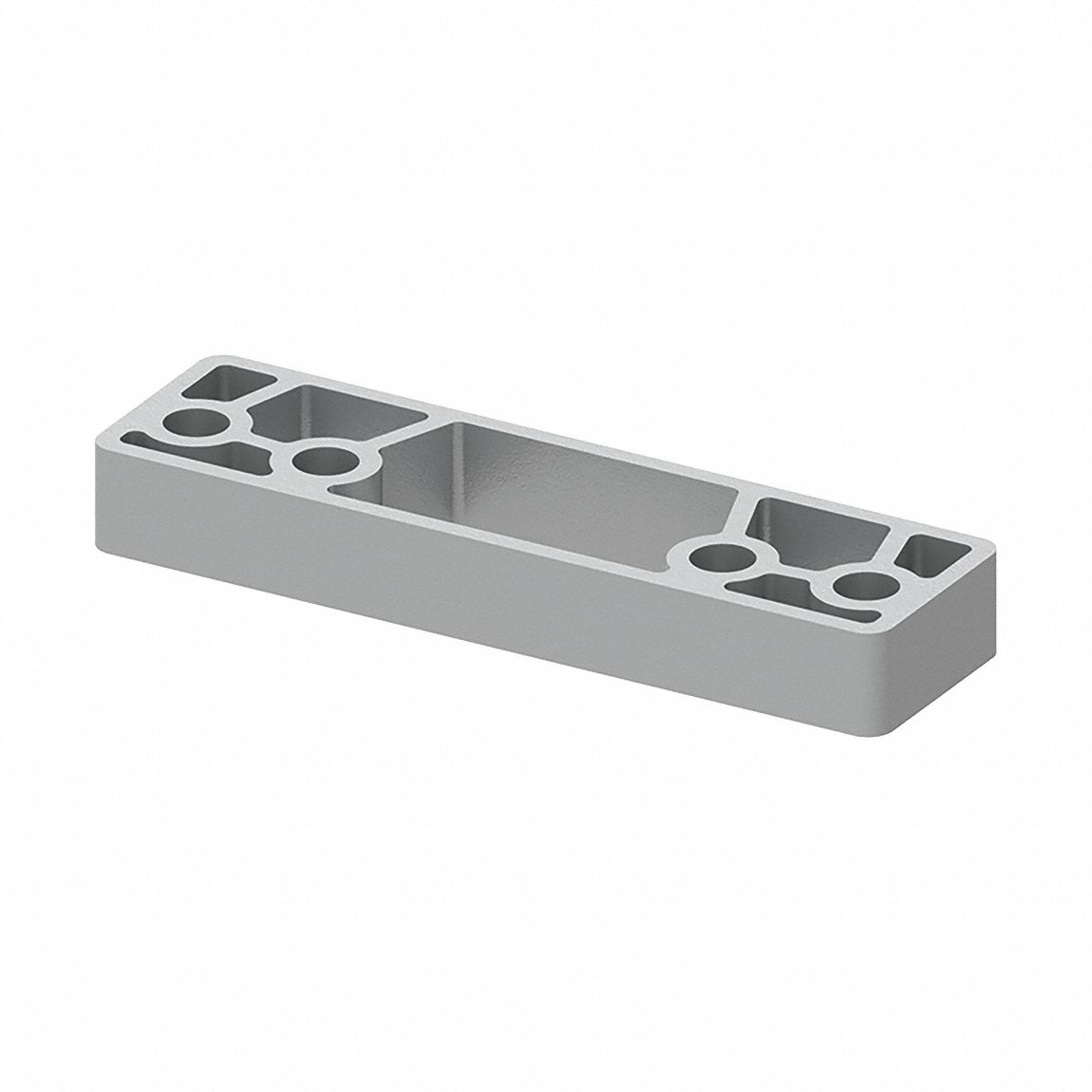 Spacer Aluminum Finish