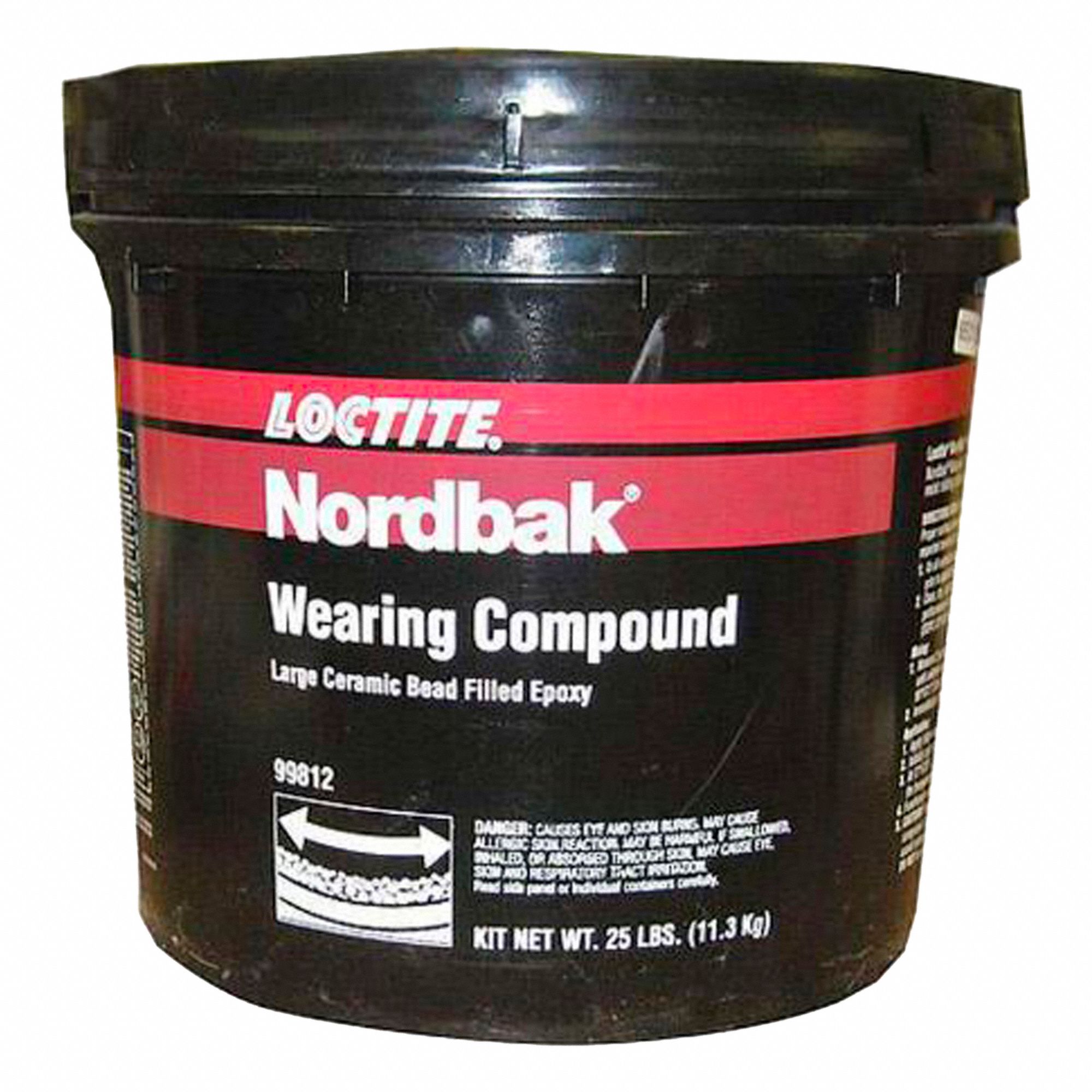 WEARING COMPOUND, 2-PART, HIGH IMPACT, 6 HR CURE, PASTE/LIQUID, UP TO 250 °  F, GREY, 25 LB, EPOXY