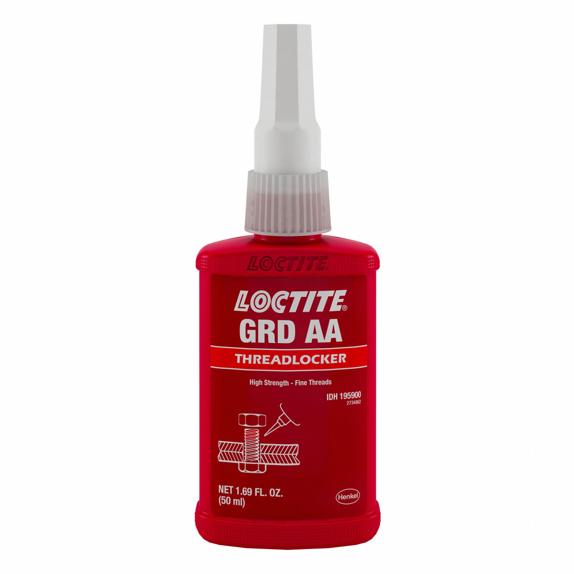 THREAD LOCKER, GREEN, 50 ML BOTTLE