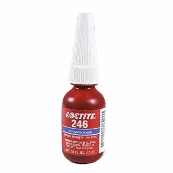 FREIN-FILETS 246, BL, 10ML, RÉSISTANT AUX HAUTES TEMP., SANS GOUTTE