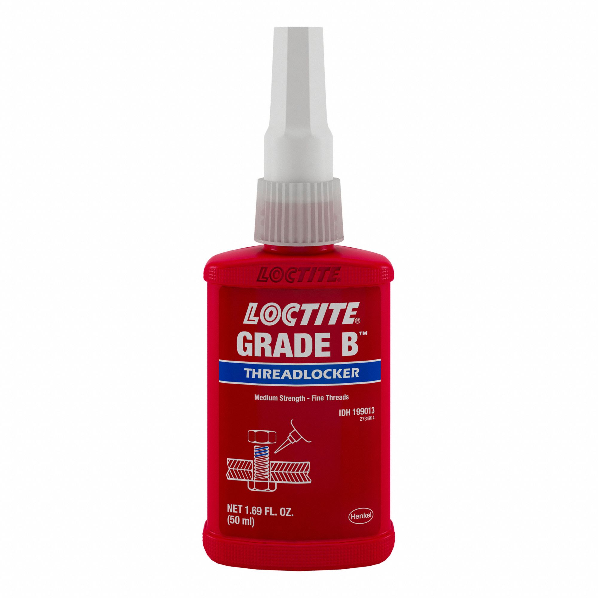 THREAD LOCKER, YELLOW, 50 ML BOTTLE