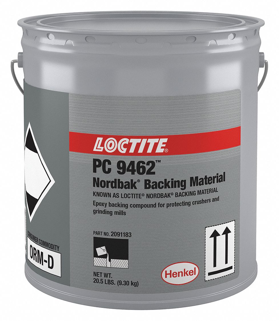 LOCTITE BACKING COMPOUND KIT, EPOXY ADHESIVE, SERIES PC9462,  SHEAR-STRENGTH, 24HR CURE, BLUE, 20.5 LB BUCKET - Instant Adhesives -  LCT2091183
