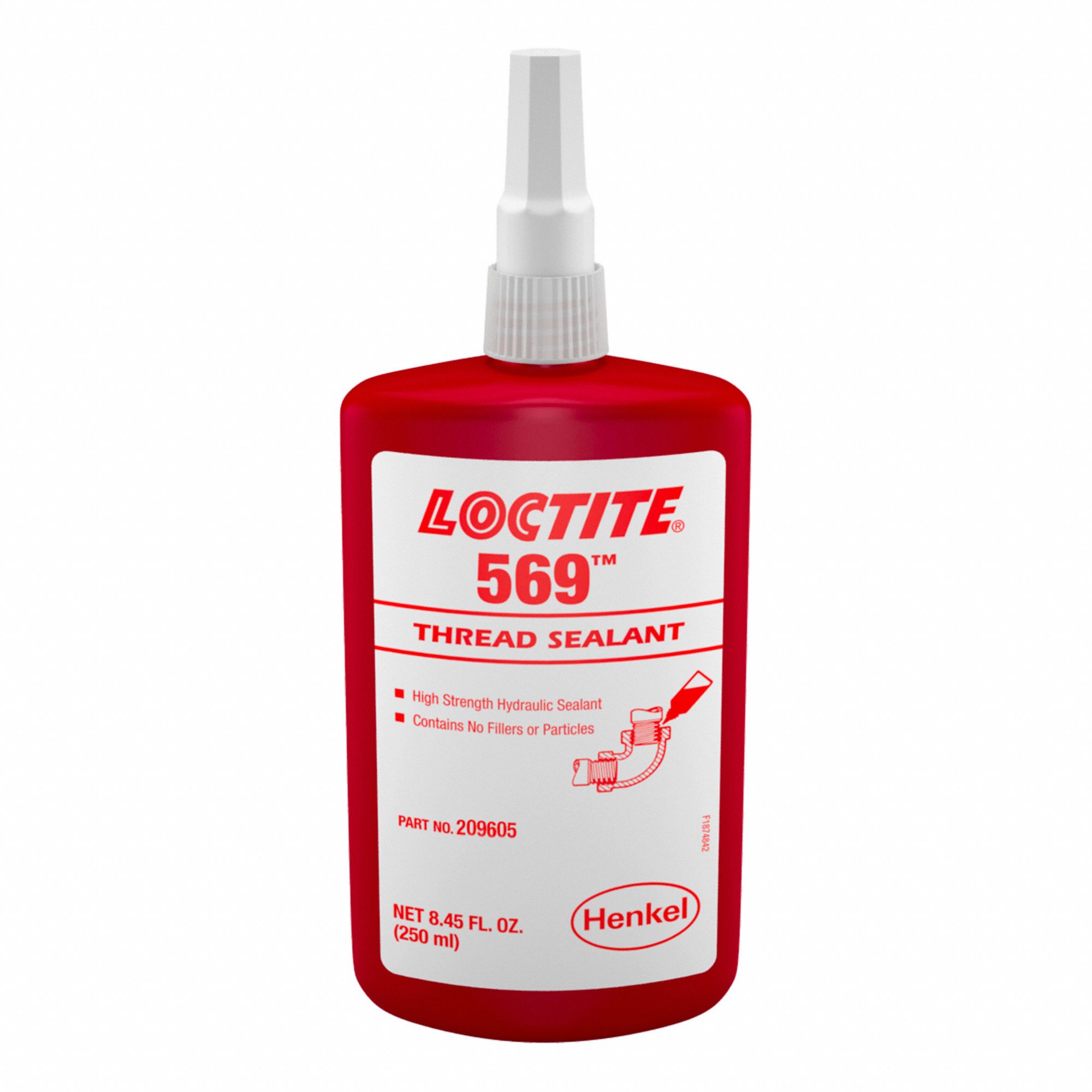 LOCTITE 569 THREAD SEALANT, BROWN, 250 ML, HYDRAULIC