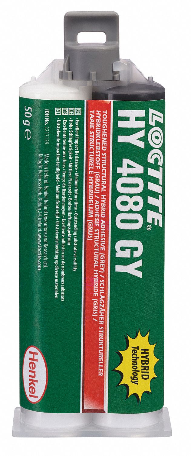 INSTANT EPOXY ADHESIVE, HY 4060 GY, 50 ML, DUAL-CARTRIDGE, GREY