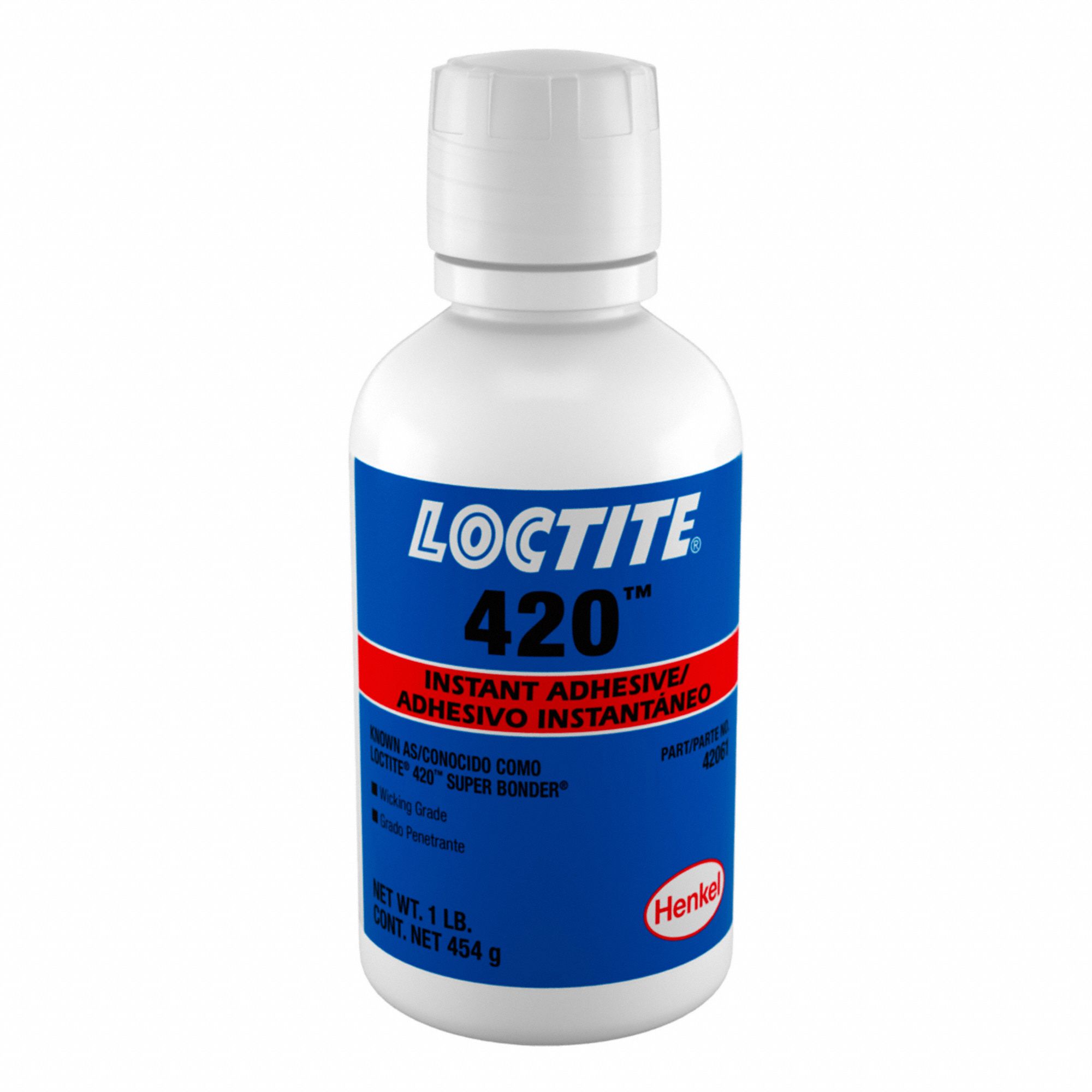 420 INSTANT ADHESIVE, CLEAR, 1 LB BOTTLE, 1 DAY CURE