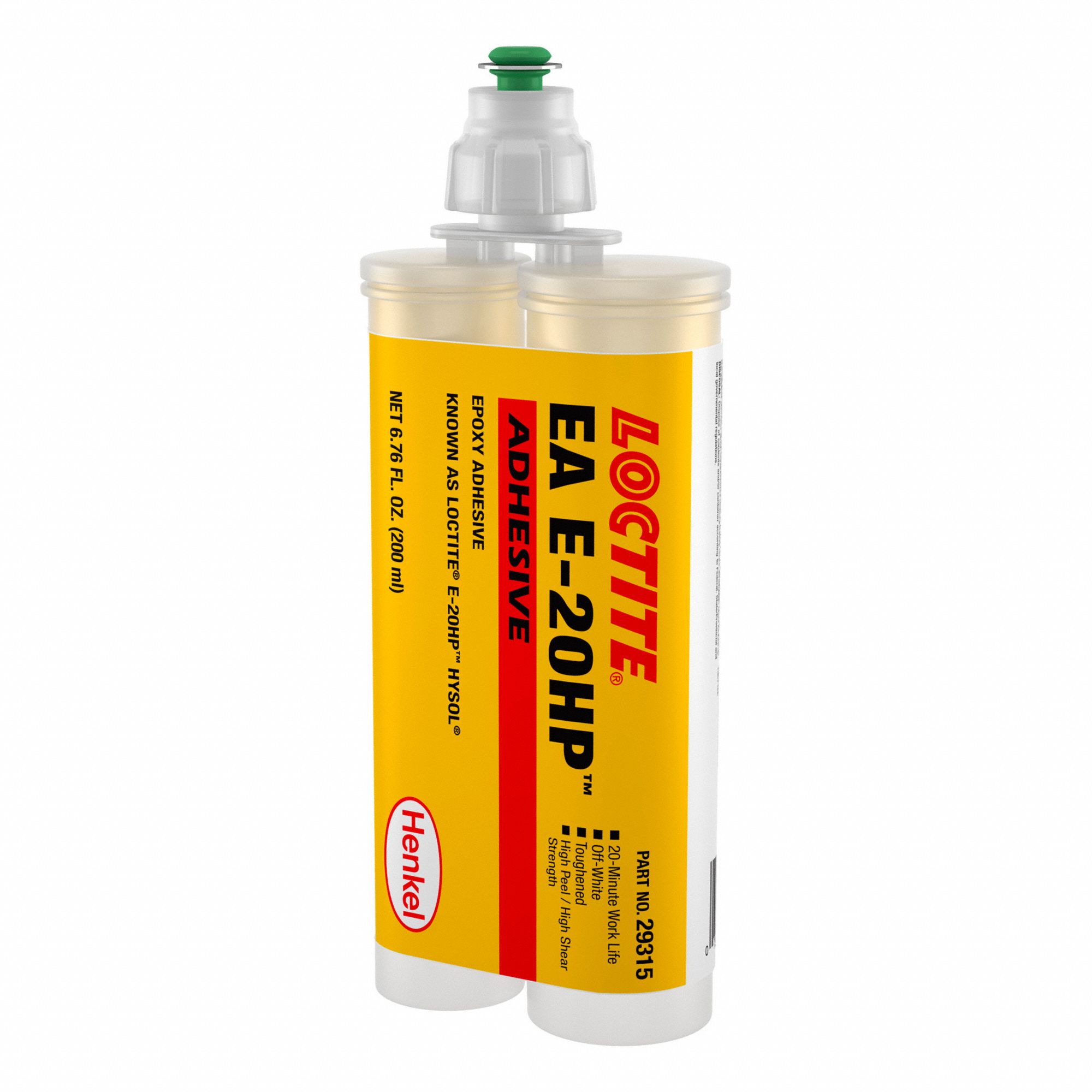 EA E-20HP EPOXY ADHESIVE, LOW ODOUR, 33 N/SQ MM, DUAL CARTRIDGE, 200 ML