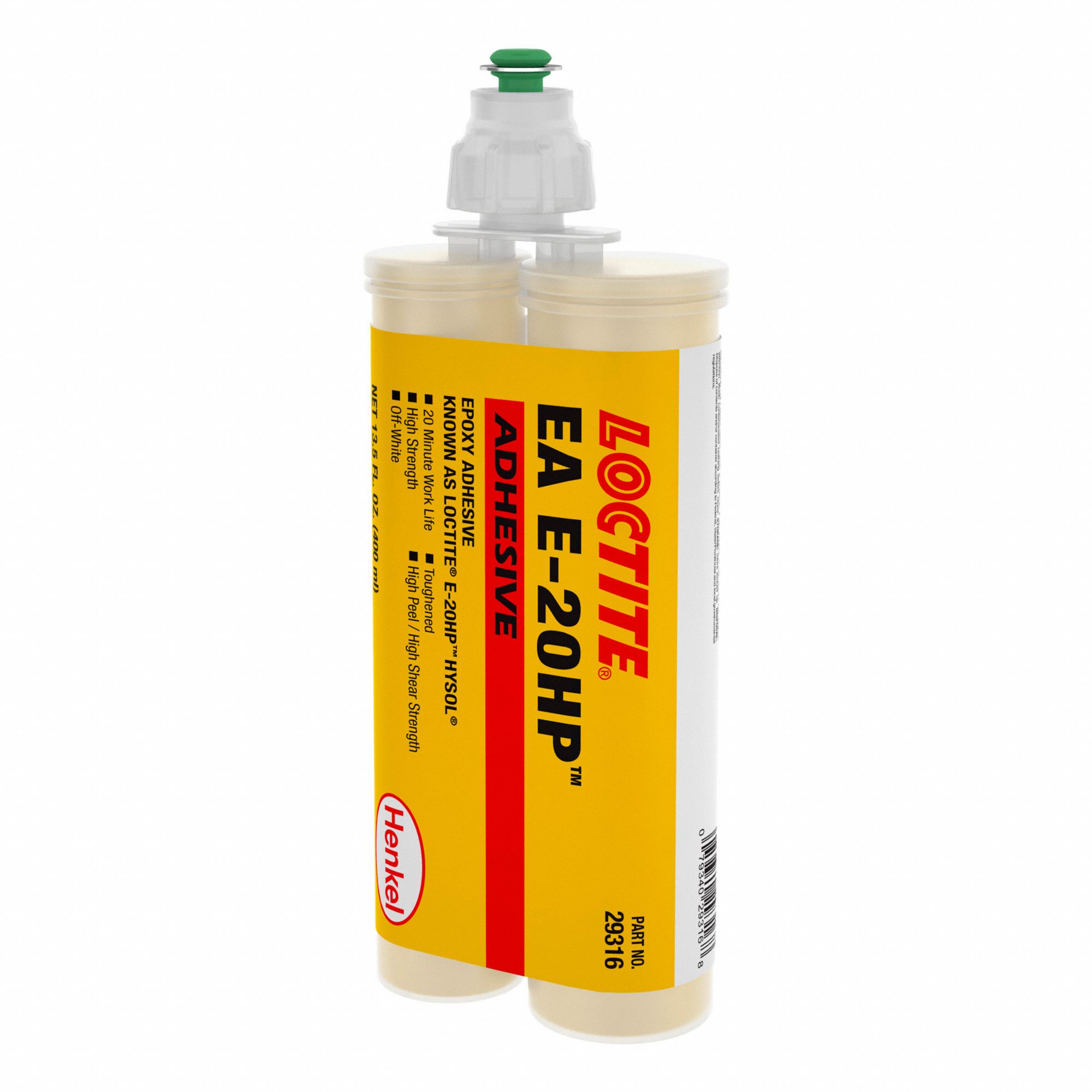 EA E-20HP EPOXY ADHESIVE, LOW ODOUR, 33 N/SQ MM, DUAL CARTRIDGE, 400 ML