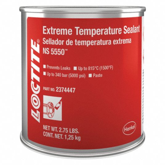 LOCTITE High Temperature Sealant Paste, 59° to 86°F Temp. Range, 1 hr