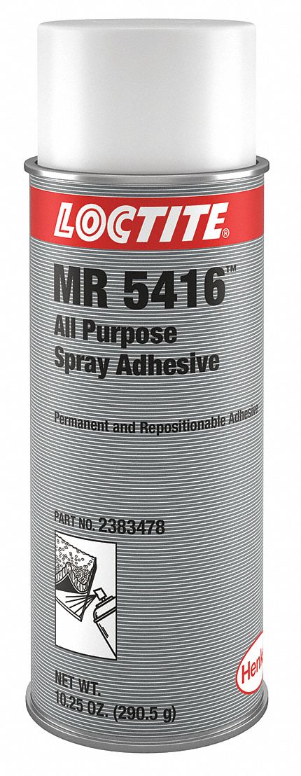 LOCTITE SPRAY ADHESIVE,AEROSOL CAN,10.25 OZ. - Spray Adhesives