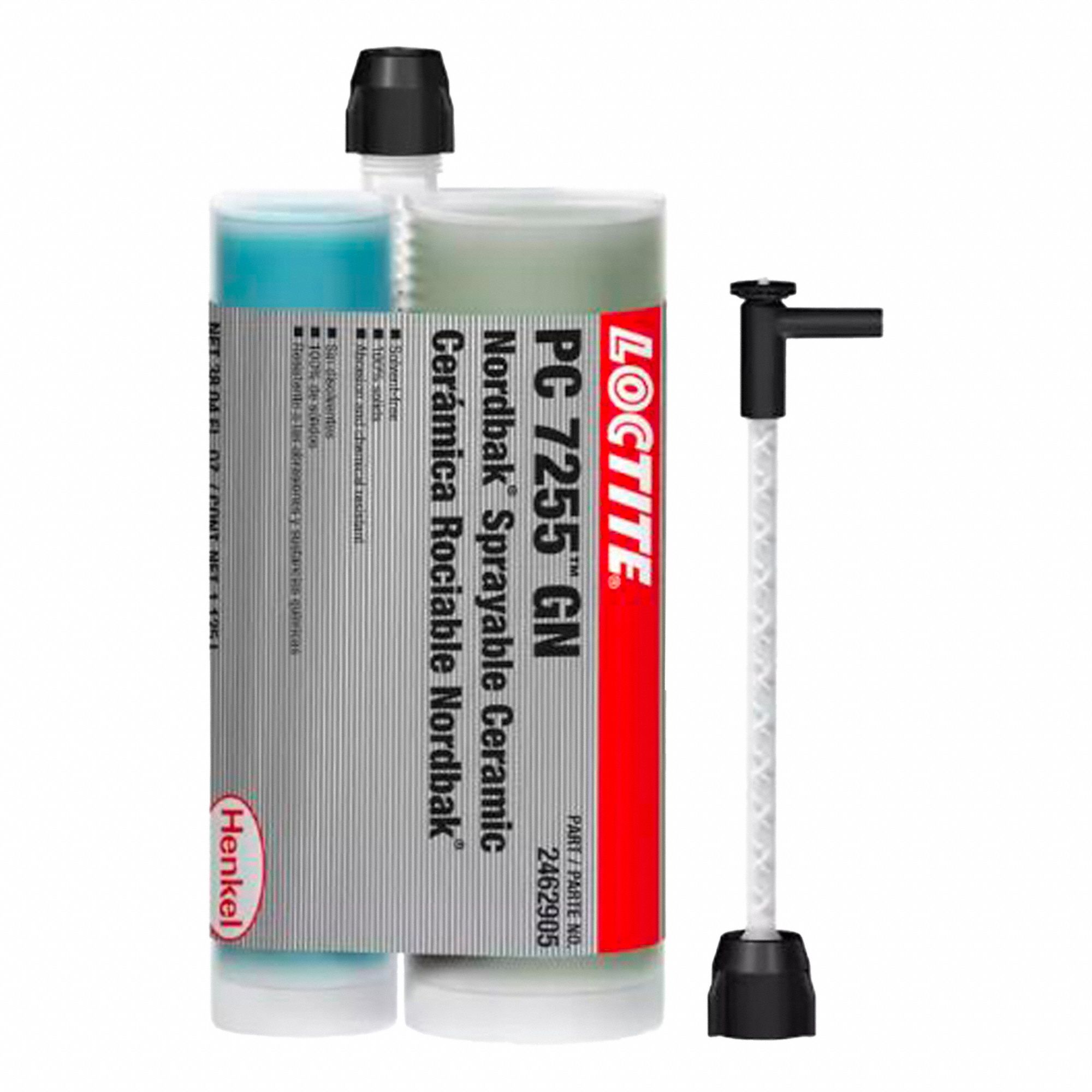 EPOXY ADHESIVE, DUAL CARTRIDGE, SERIES PC7255, SHEAR-STRENGTH, 4HR CURE, MIX RATIO 2:1, GREY, 900ML