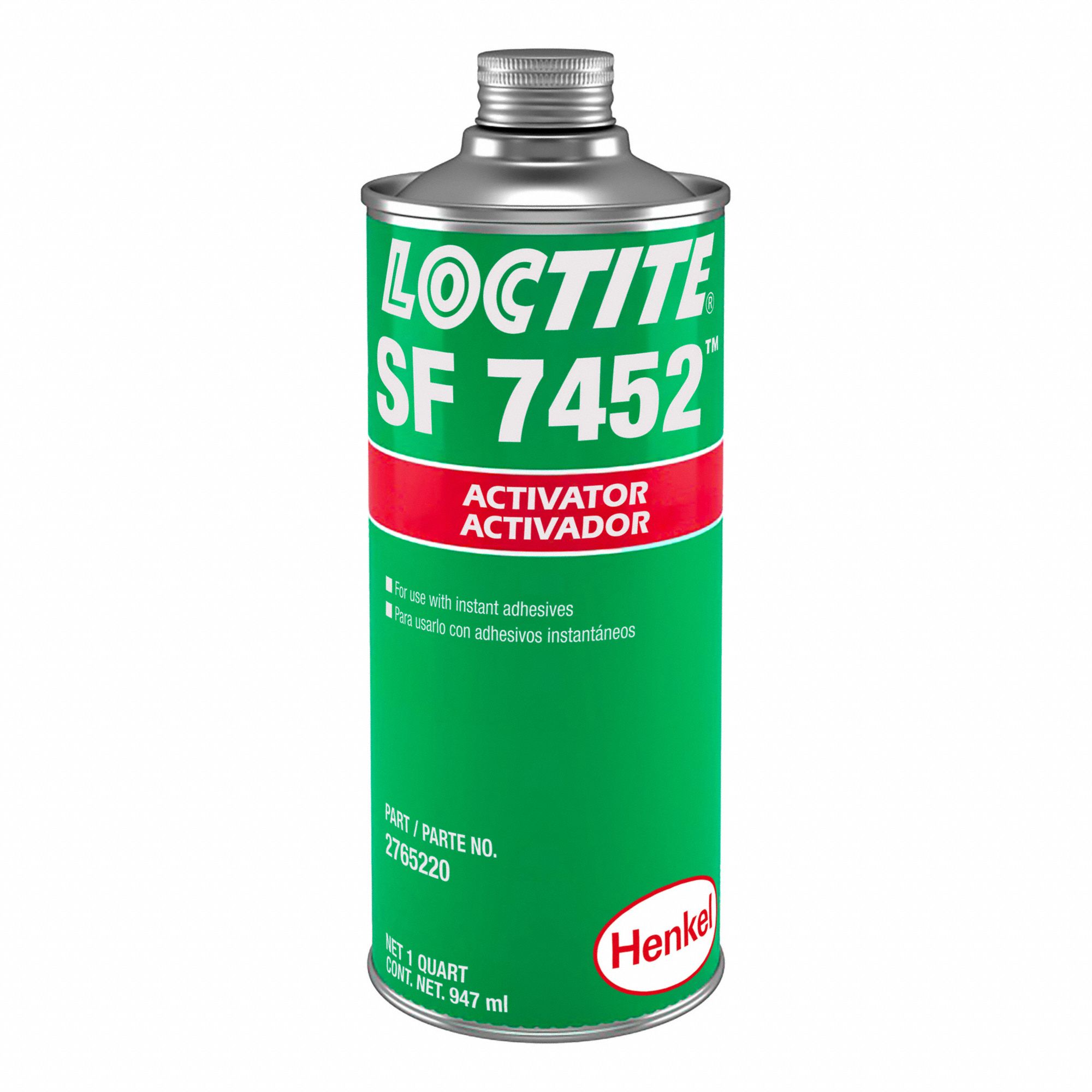 SF 7452 ACCELERATOR, FOR INSTANT ADHESIVES, 1 QT CAN, CLEAR