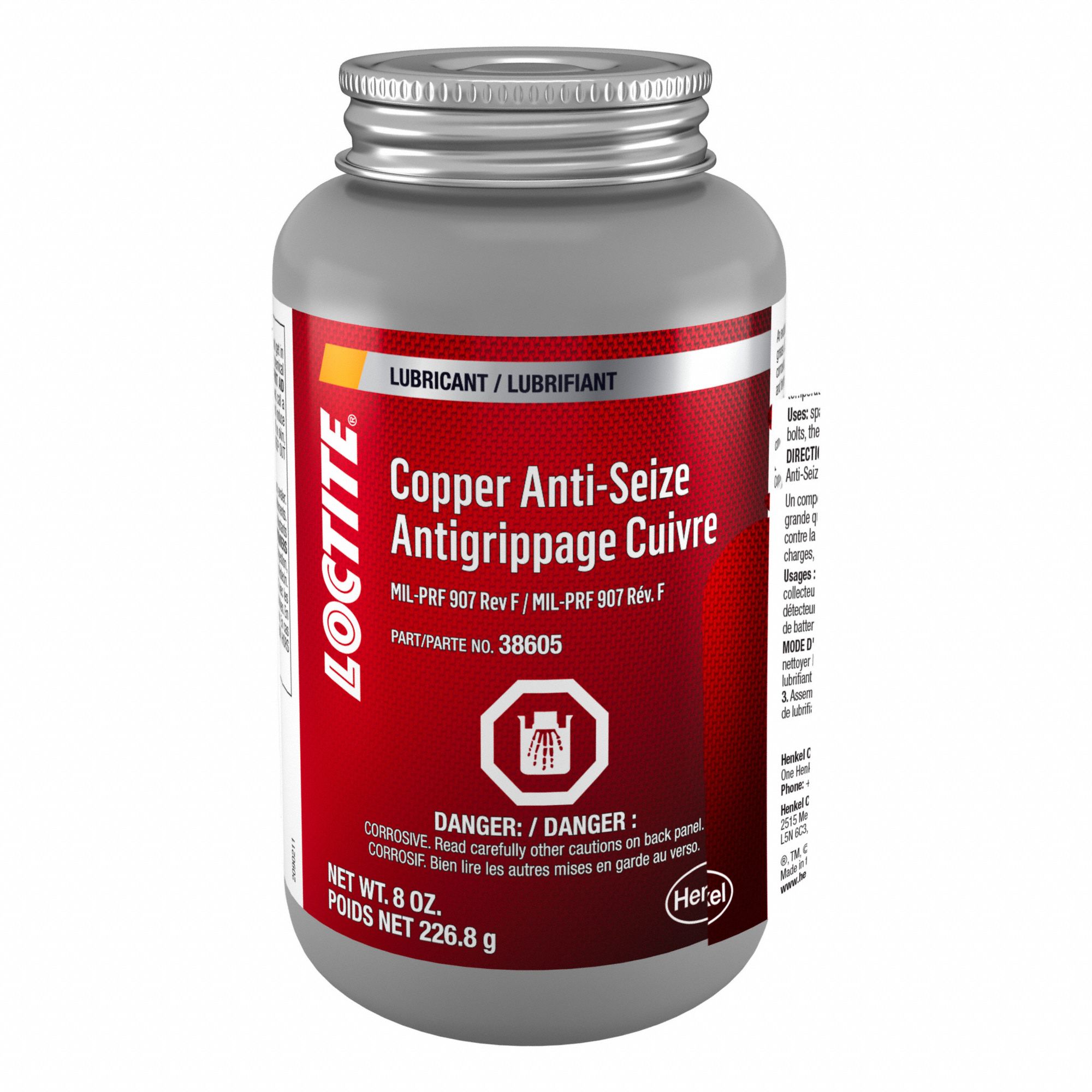 ANTI-SEIZE,COPPER BASED,8 OZ
