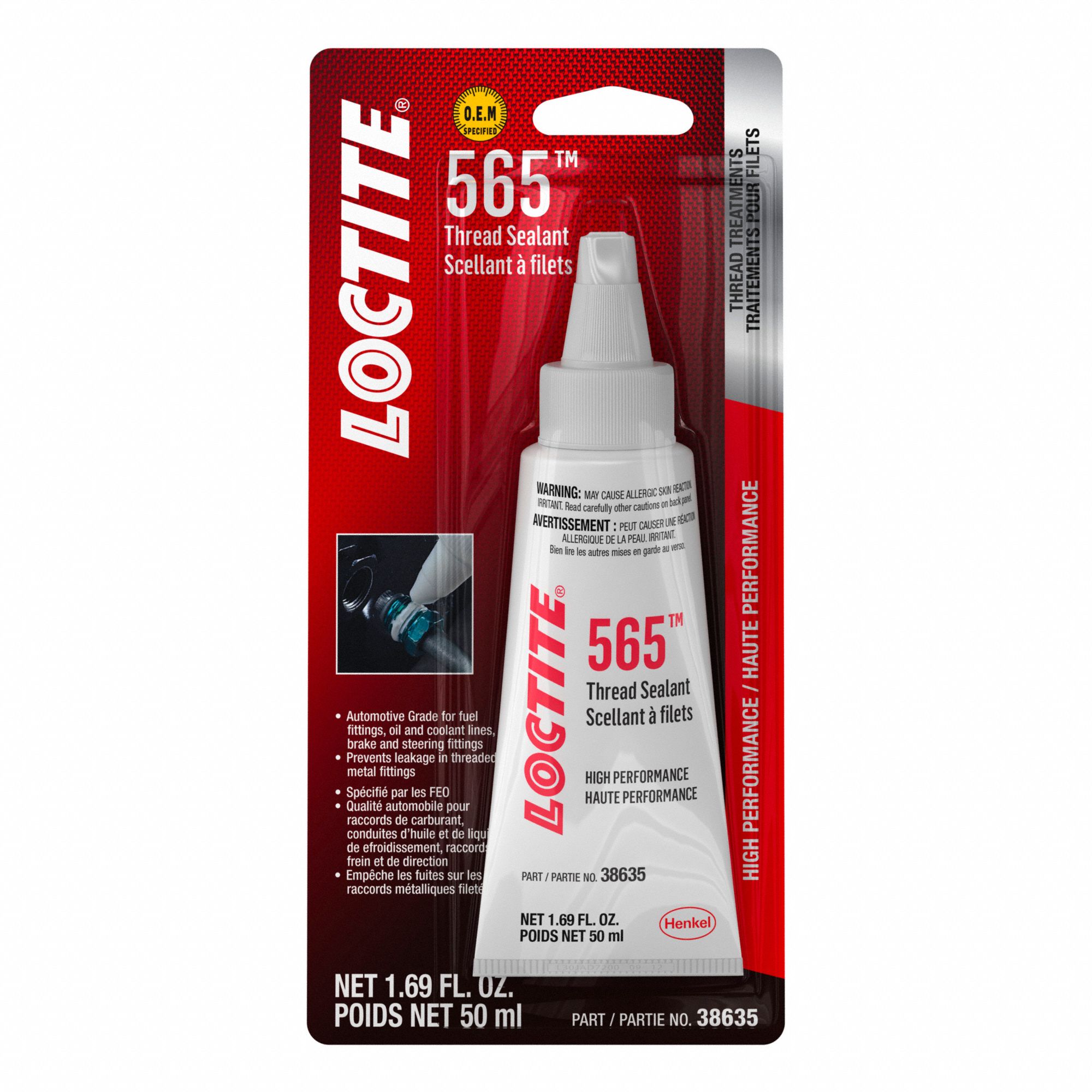 LOCTITE 565 THREAD SEALANT, OFF-WHITE, TUBE, HIGH PERFORMANCE