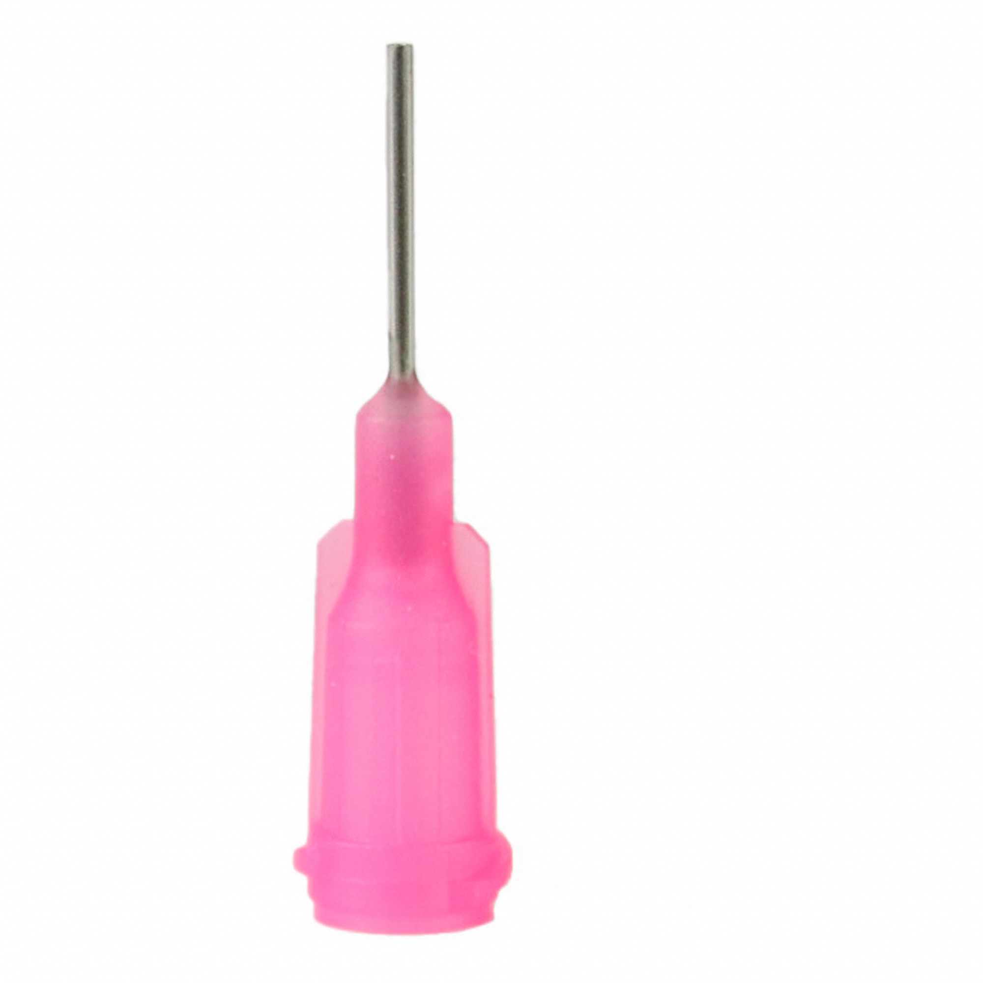 DISPENSING NEEDLE, PINK, POLYETHYLENE, LUER-LOCK CONNECTION, 1/64 IN