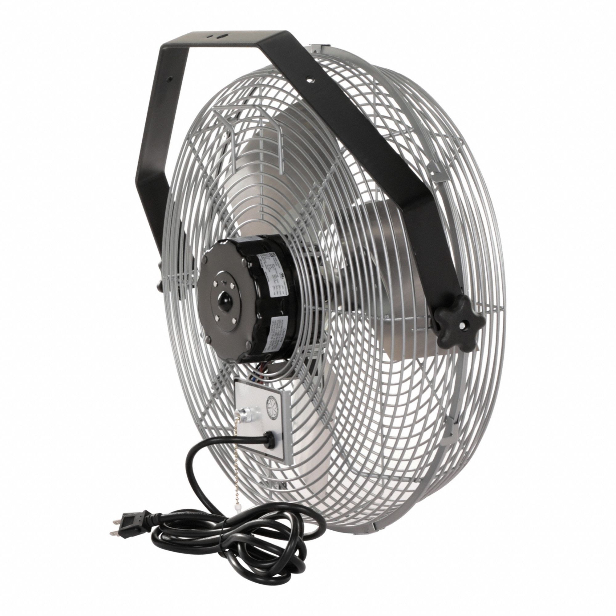 Mounted Fan Gray 18 in Dia Aluminum