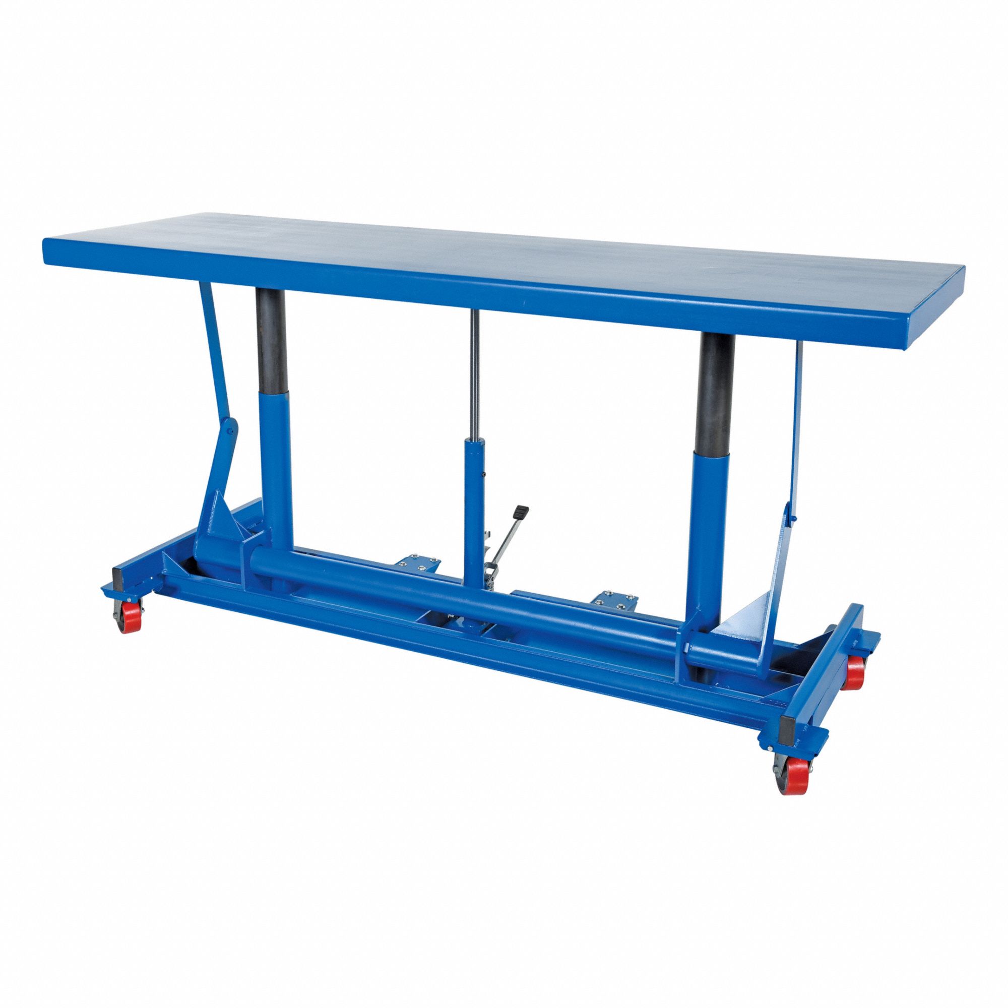 Long Deck Cart: 4, 000 lb Load Capacity, 20-1/4 in x 96 in Platform, 96 in x 20 1/4 in x 49 in