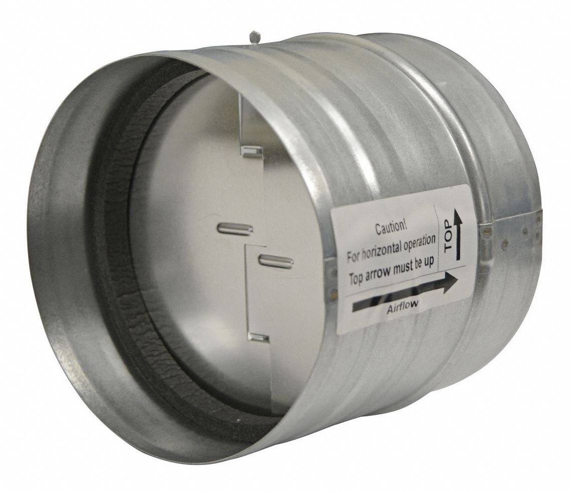 DRAFT DAMPER 4" CIRCULAR -SPRING LOADED