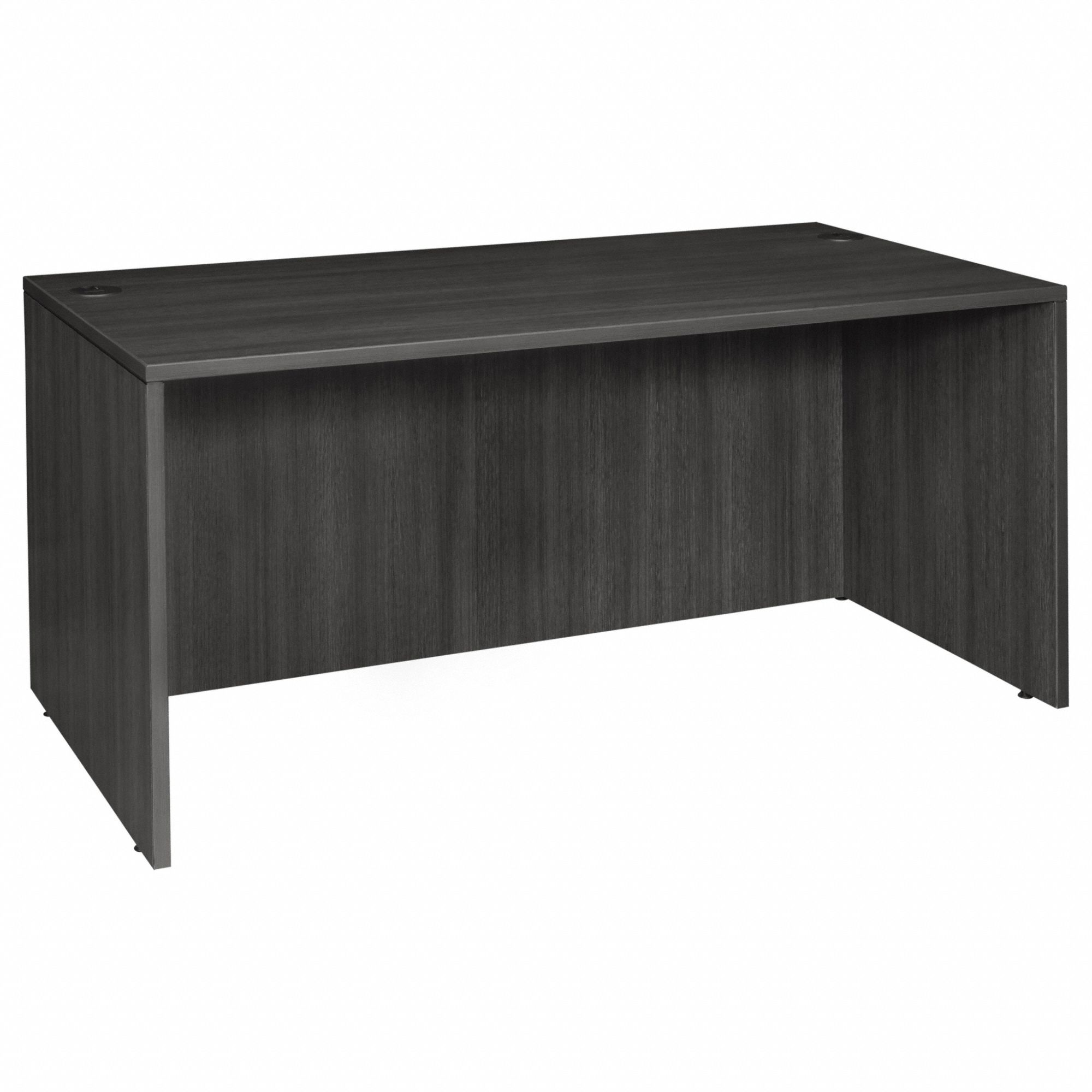 Credenza: Melamine, Ash Gray, 0 Pedestals, 1 Drawers, 60 in Overall Wd, 29 in Overall Ht