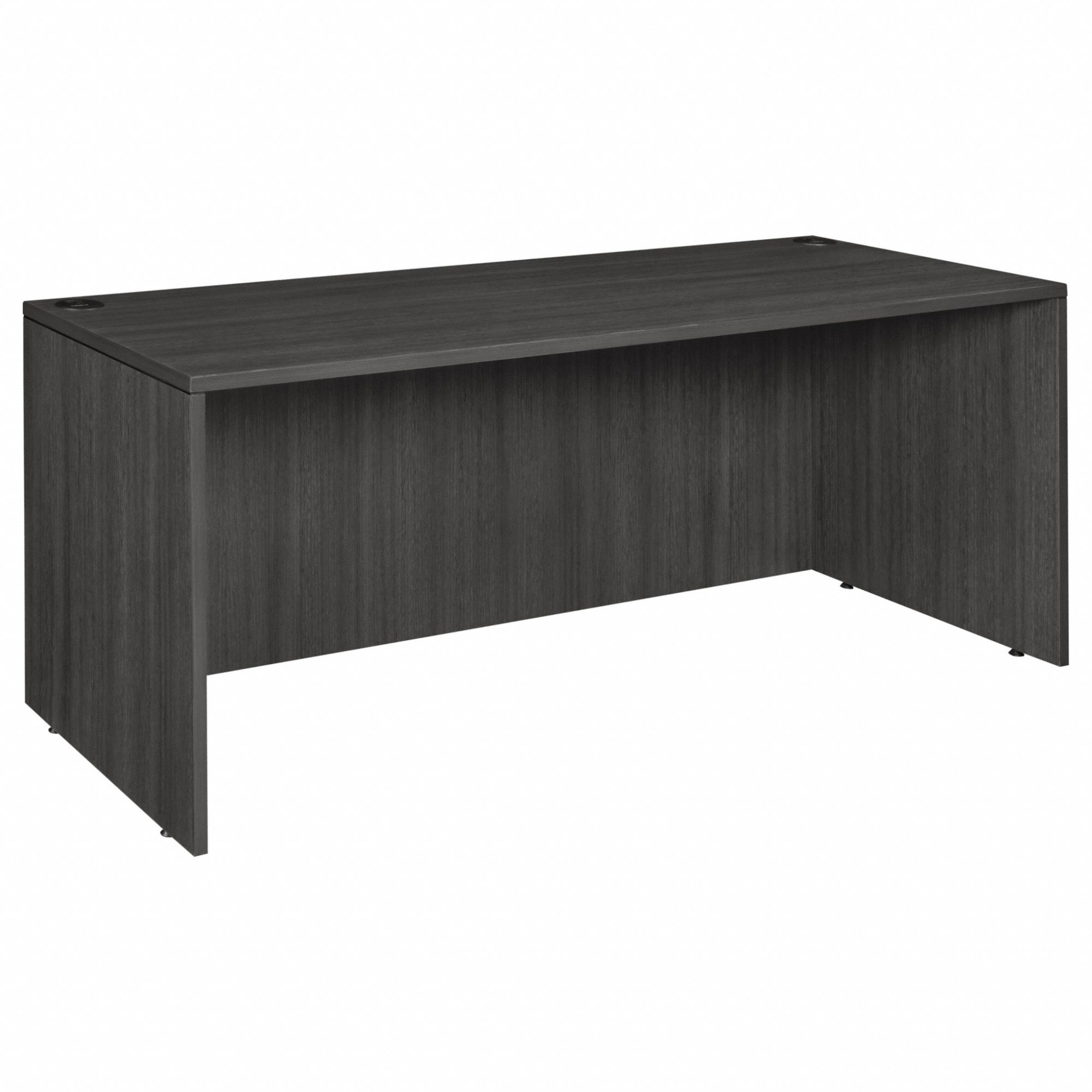 Credenza: Melamine, Gray,