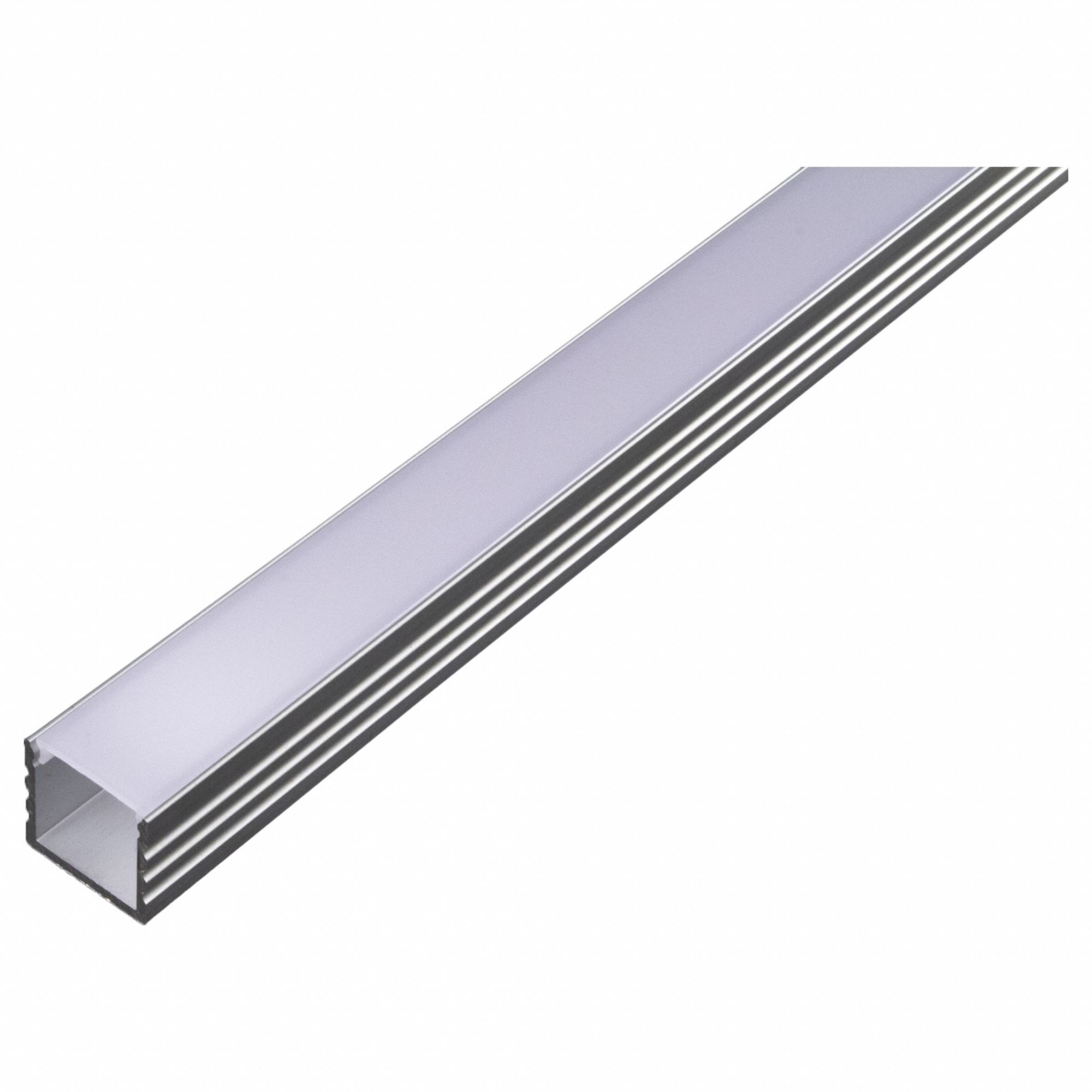 Extruction: Silver, 4 ft Lg, 0.98 in Wd, 0.88 in Ht