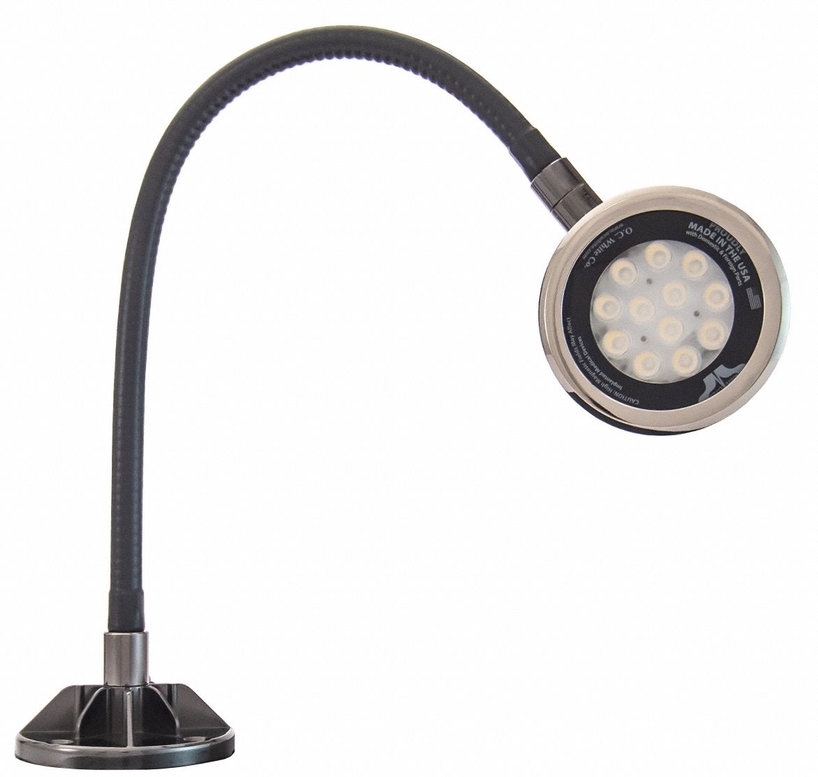 Spot Light: LED, Power Cord, Gooseneck, 18 in Arm Reach, 2, 750 lm Max Brightness, 5000K