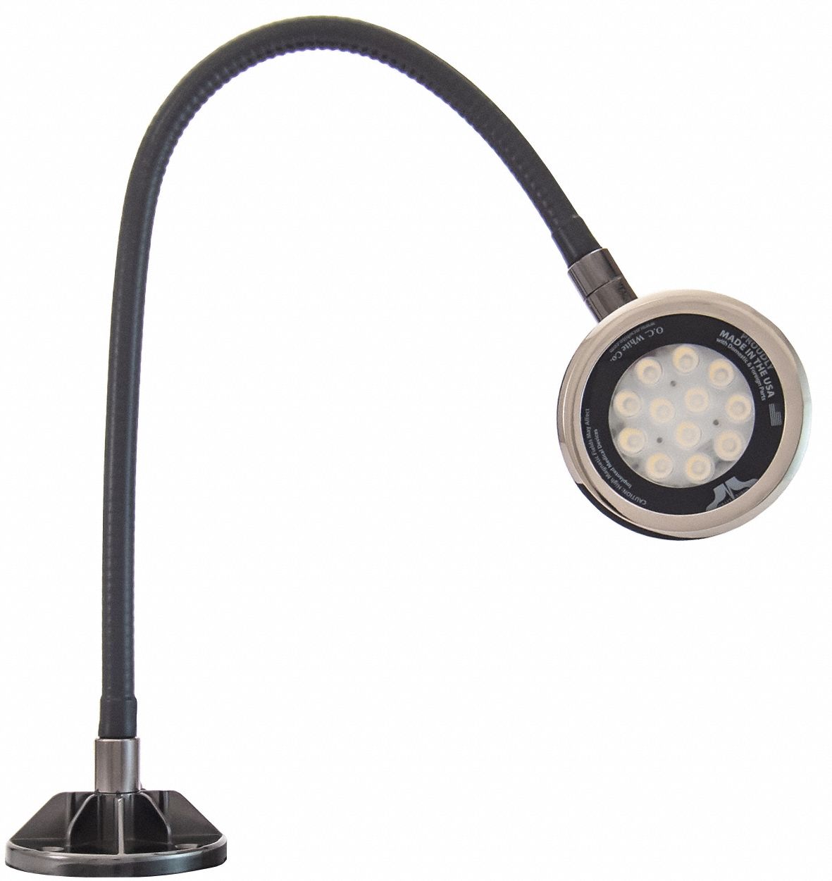 Spot Light: LED, Power Cord, Gooseneck, 22 in Arm Reach, 2, 750 lm Max Brightness, 5000K