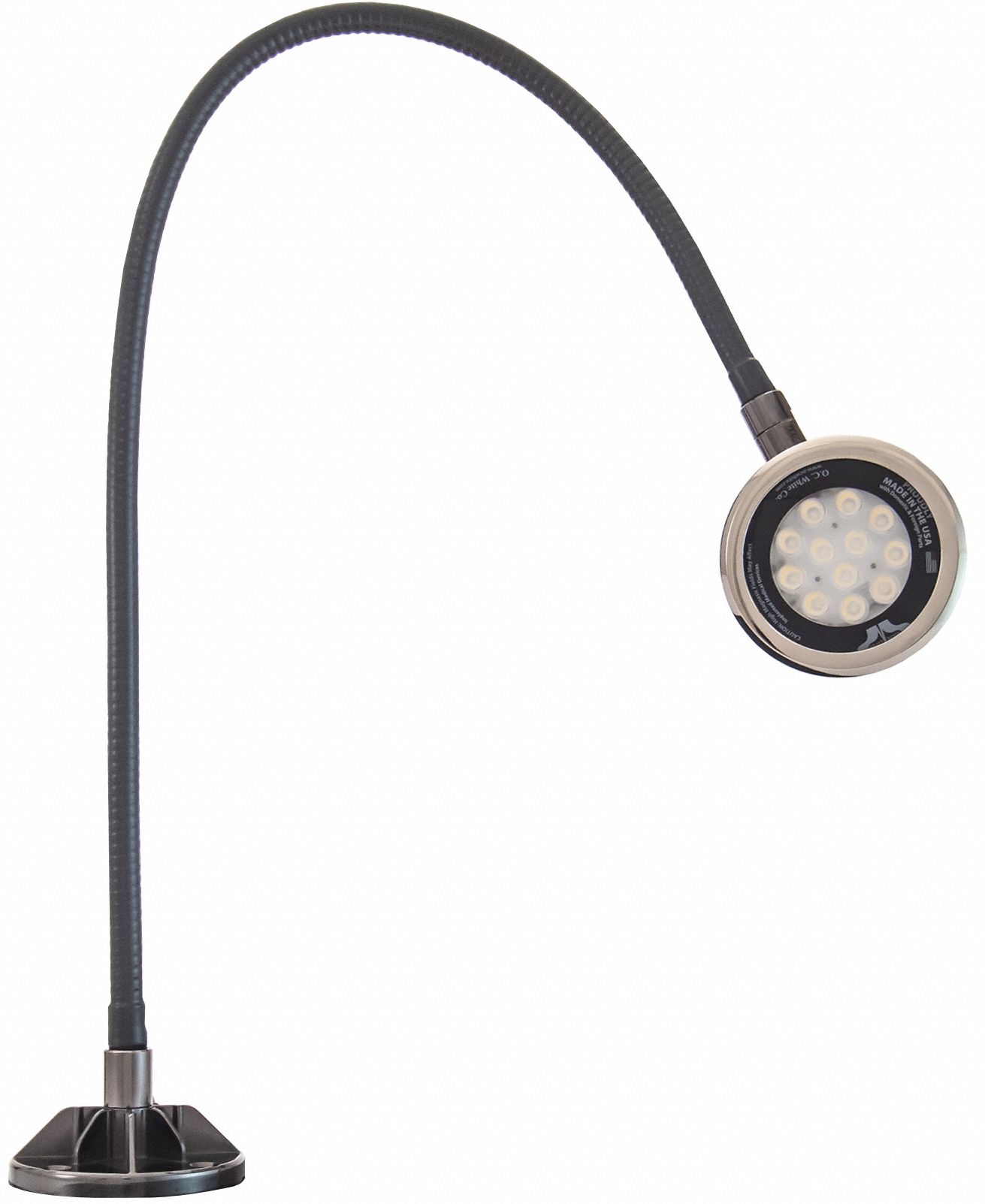 Spot Light: LED, Power Cord, Gooseneck, 33 in Arm Reach, 2, 750 lm Max Brightness, 5000K