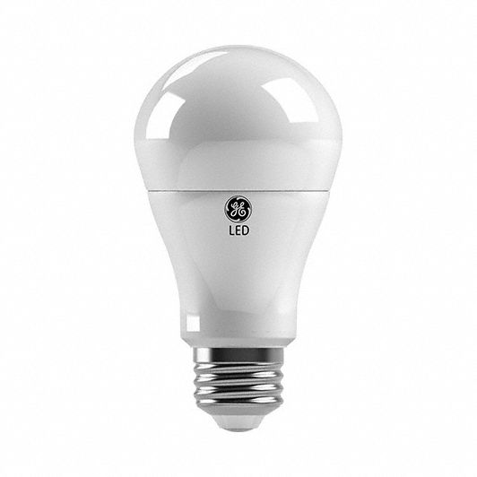 LED Bulb A19, 4 1/3 in L, 5 W, PK4